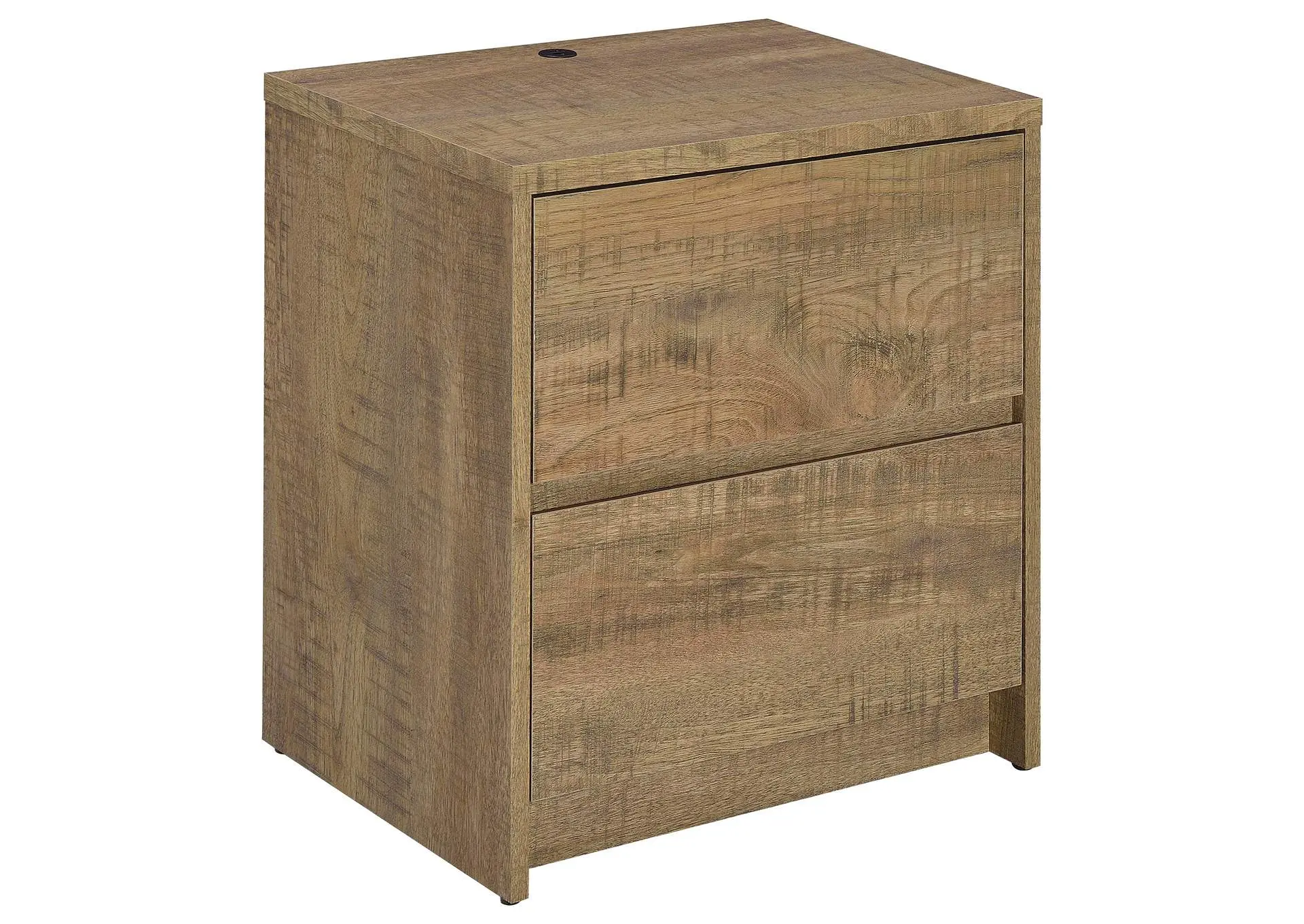 Westpark 2-drawer Nightstand LED Lights and USB Mango