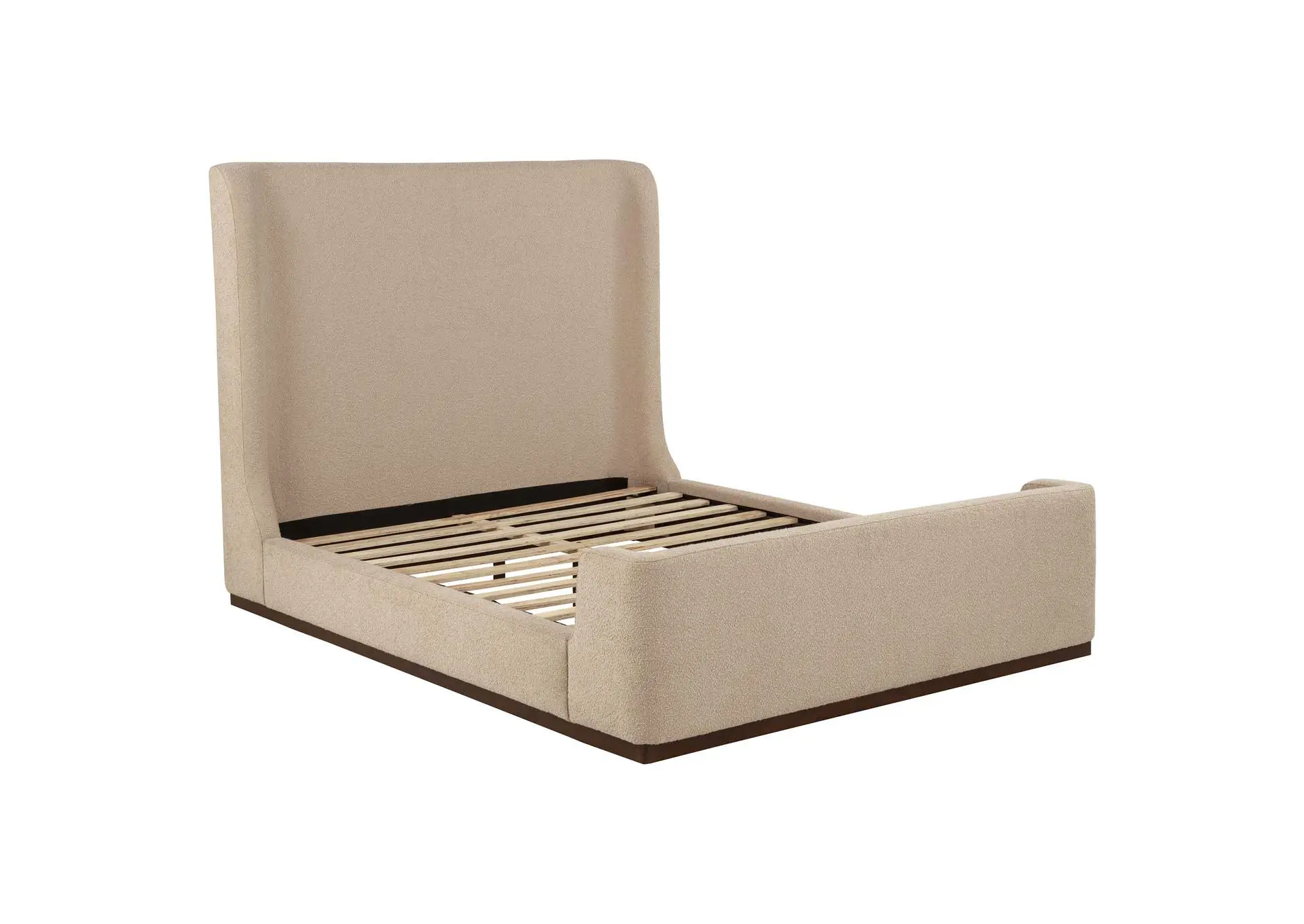 Nala Queen Fabric Upholstered Platform Bed Tan