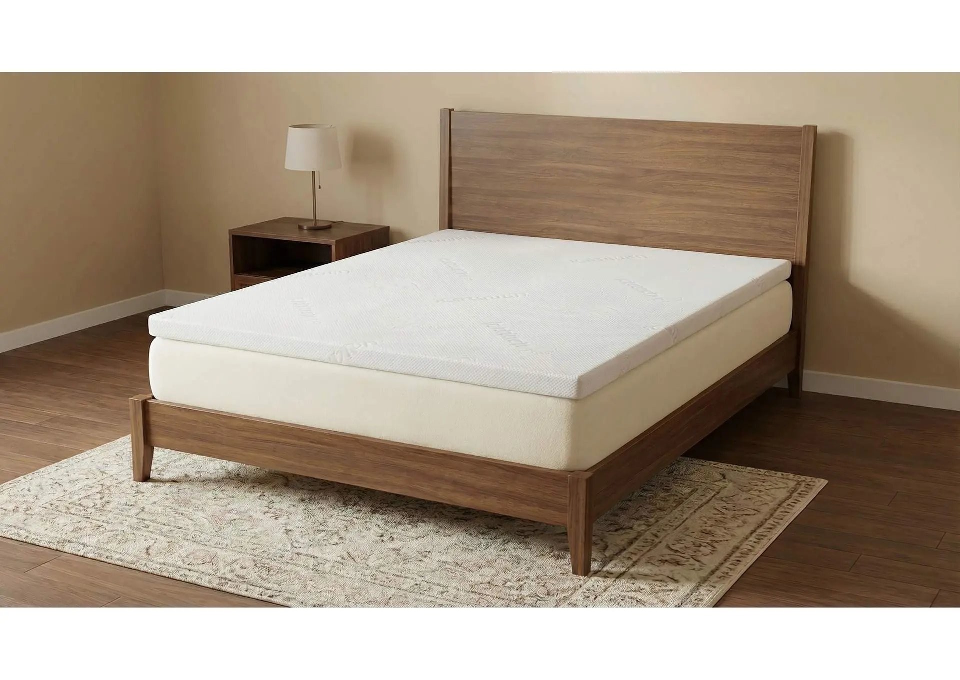 Cascade 3-inch Full Cool Memory Foam Mattress Topper — view 2