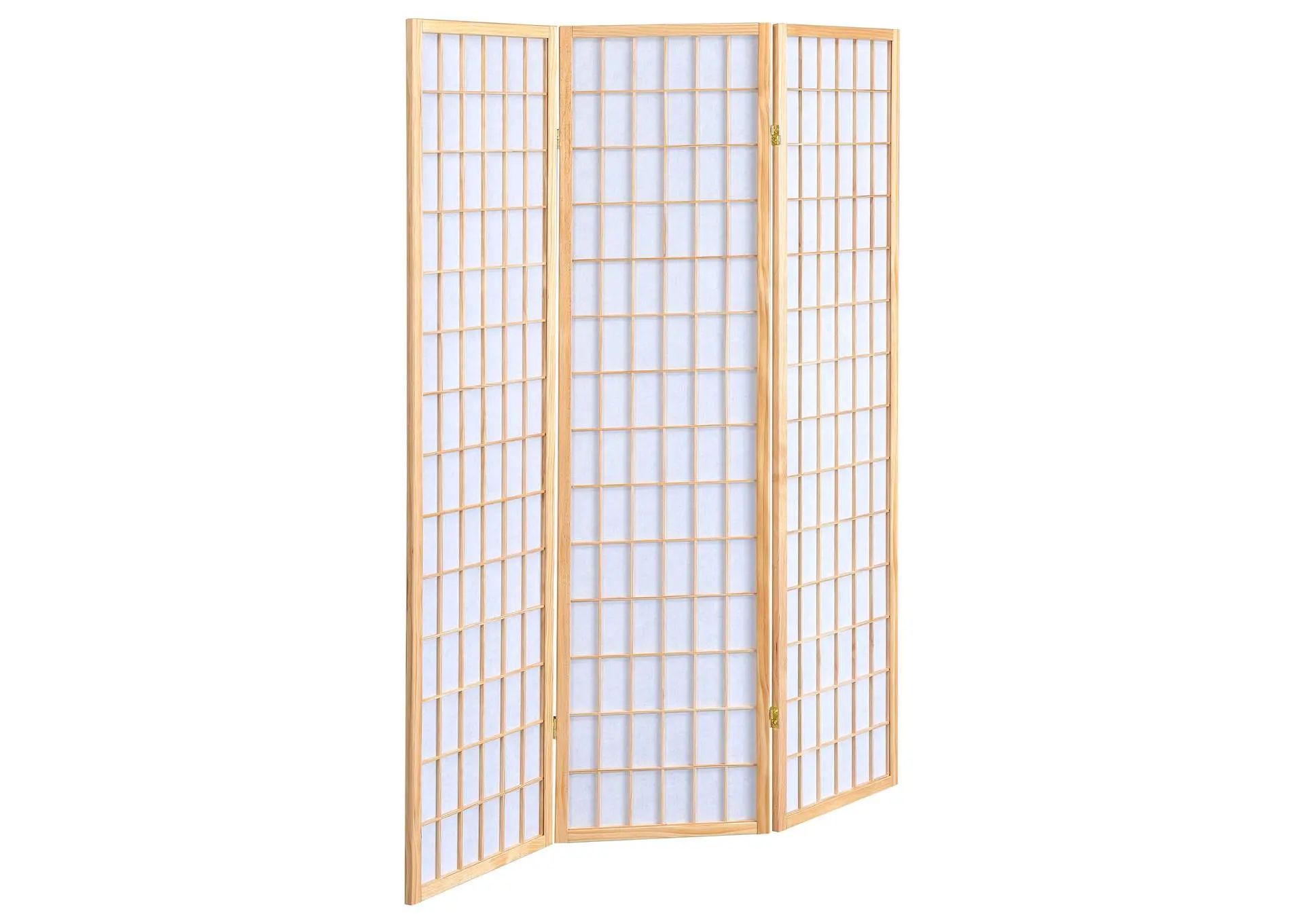 Carrie 3-Panel Room Divider Folding Shoji Screen Natural