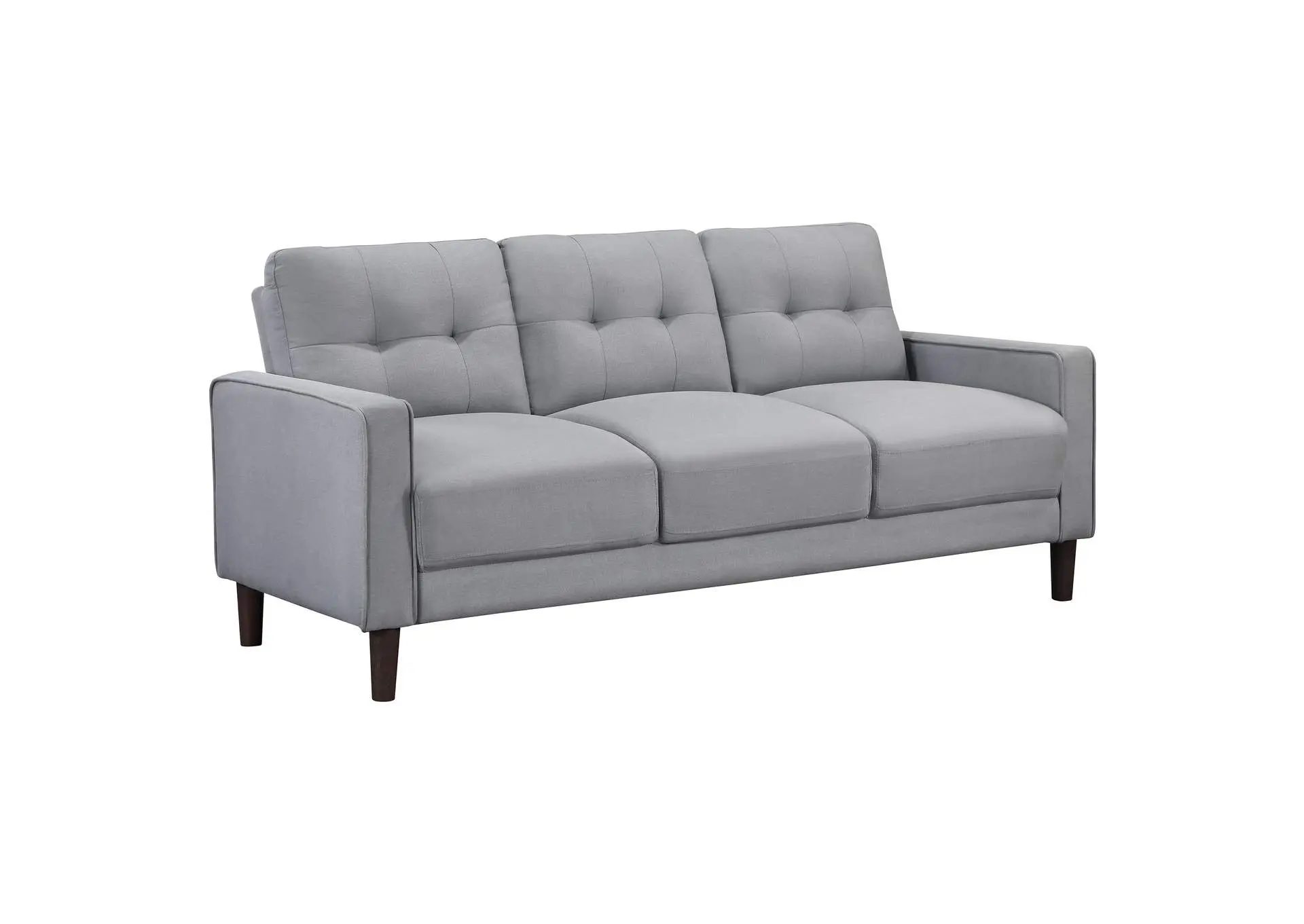 Bowen Upholstered Track Arm Tufted Sofa Grey