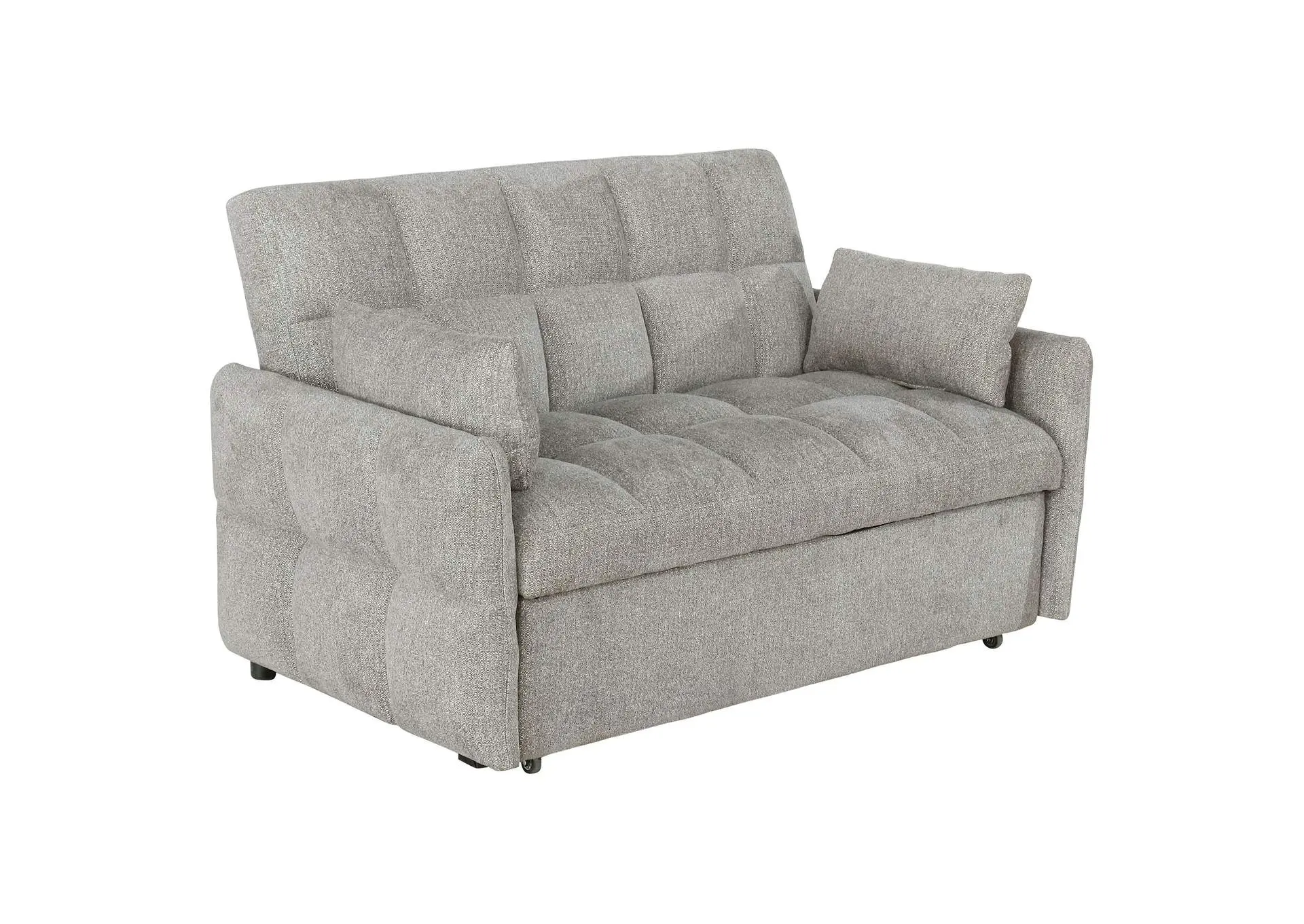 Cotswold Upholstered Convertible Sleeper Sofa Bed Light Grey
