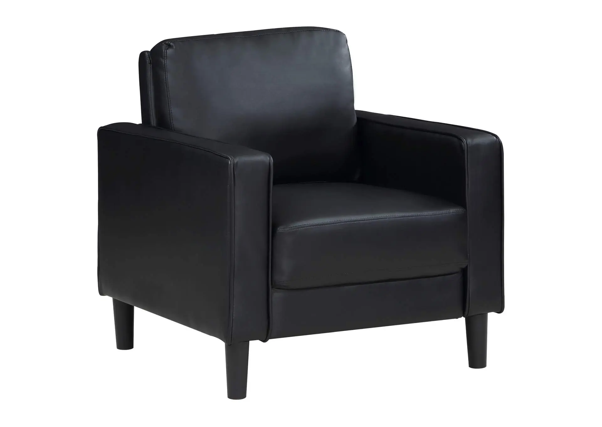 Ruth Upholstered Track Arm Accent Chair Black