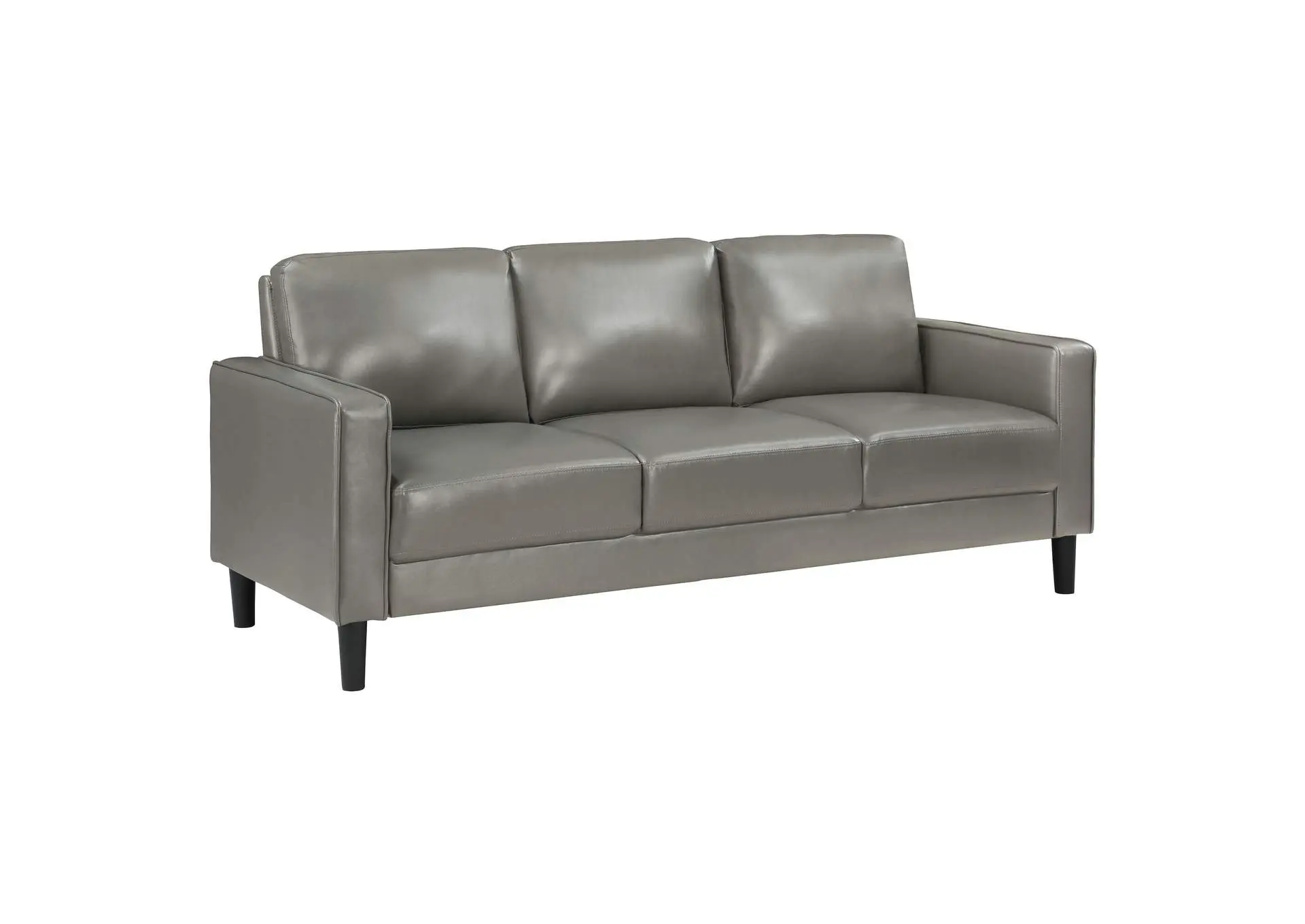 Ruth Upholstered Track Arm Sofa Grey
