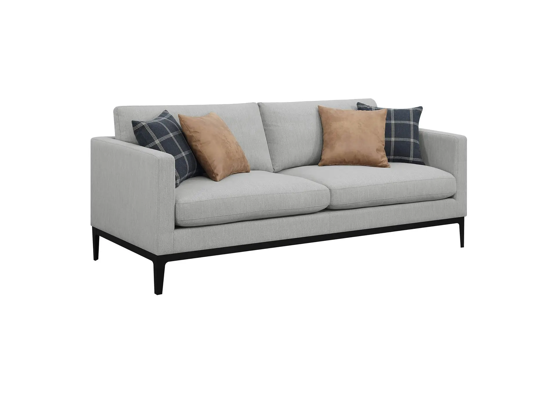 Apperson Upholstered Track Arm Sofa Light Grey