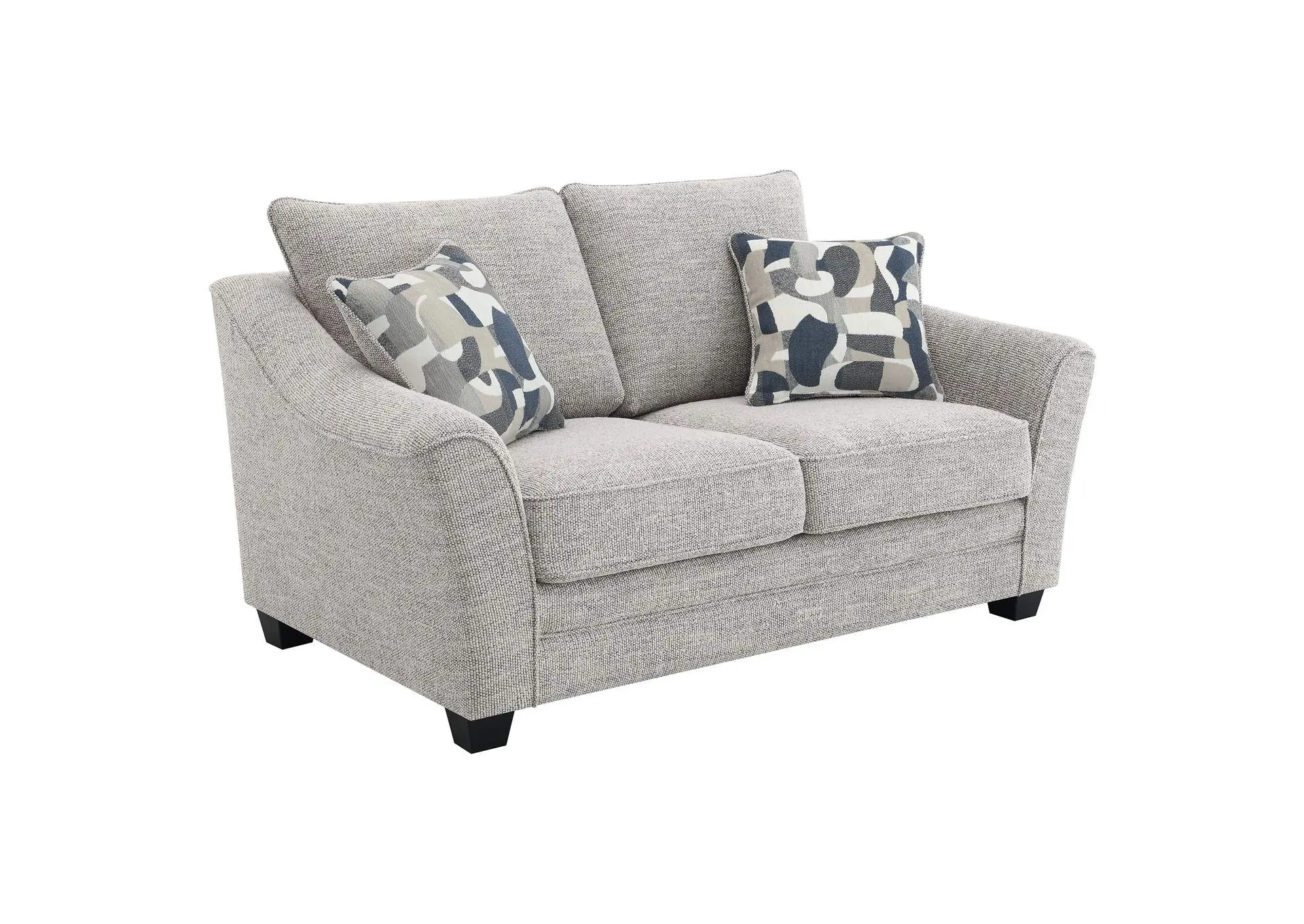Tomkins Boucle Upholstered Loveseat Light Grey