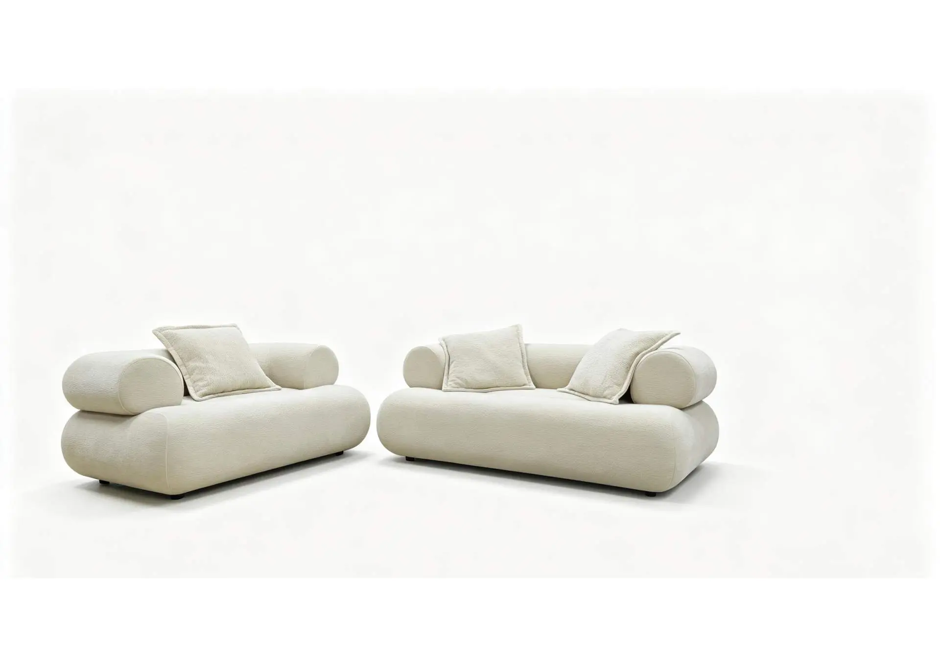 HP0426 Stationary Sofa 2 Pc Set Ivory