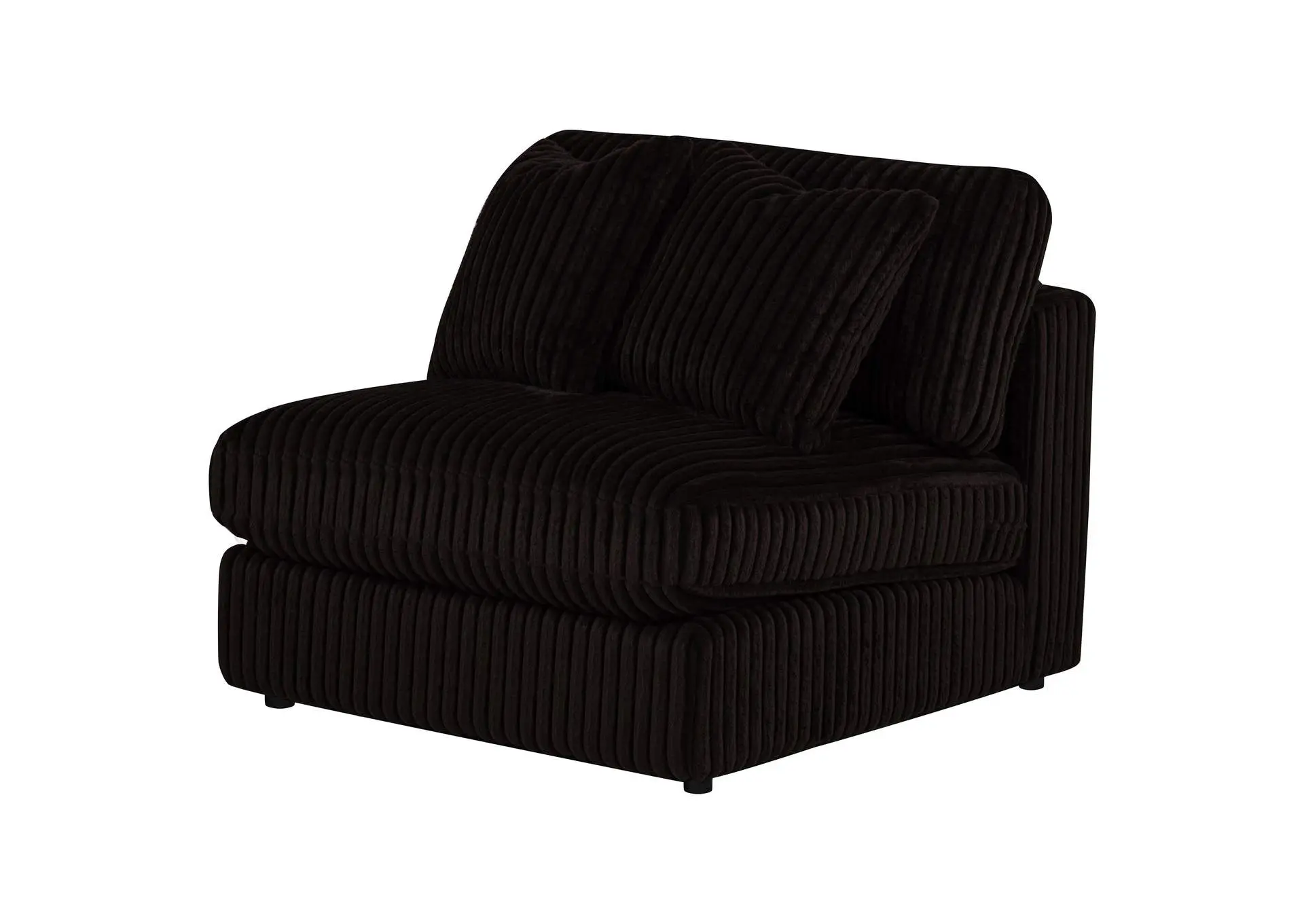 Blaine Upholstered Armless Chair Chocolate — view 4