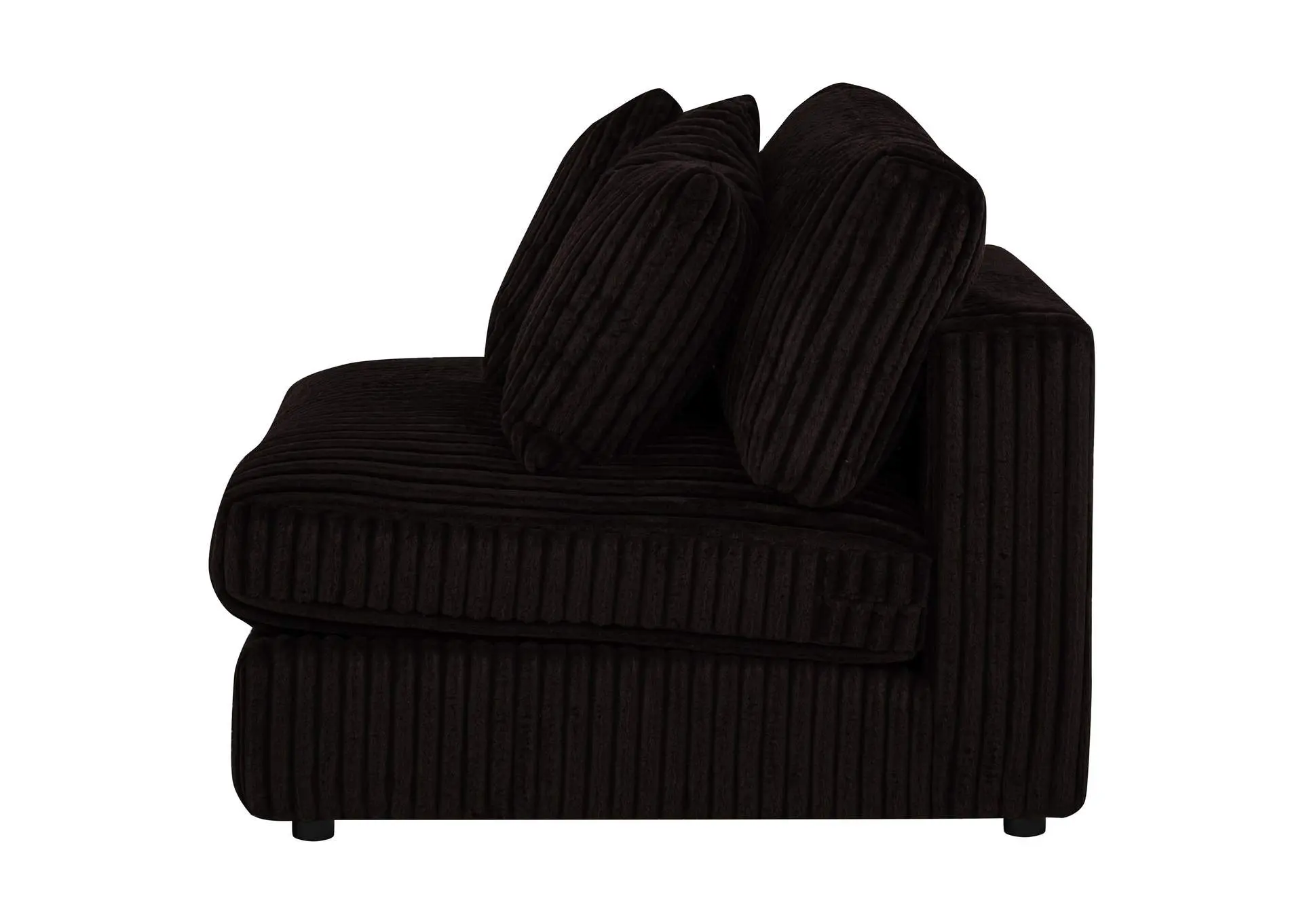 Blaine Upholstered Armless Chair Chocolate — view 5
