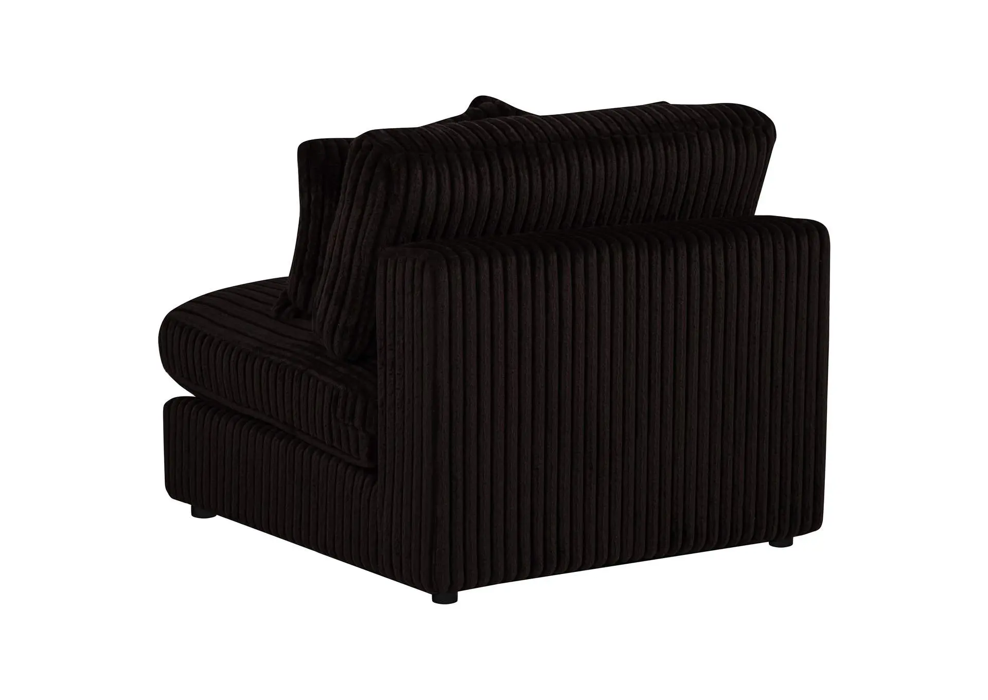 Blaine Upholstered Armless Chair Chocolate — view 6