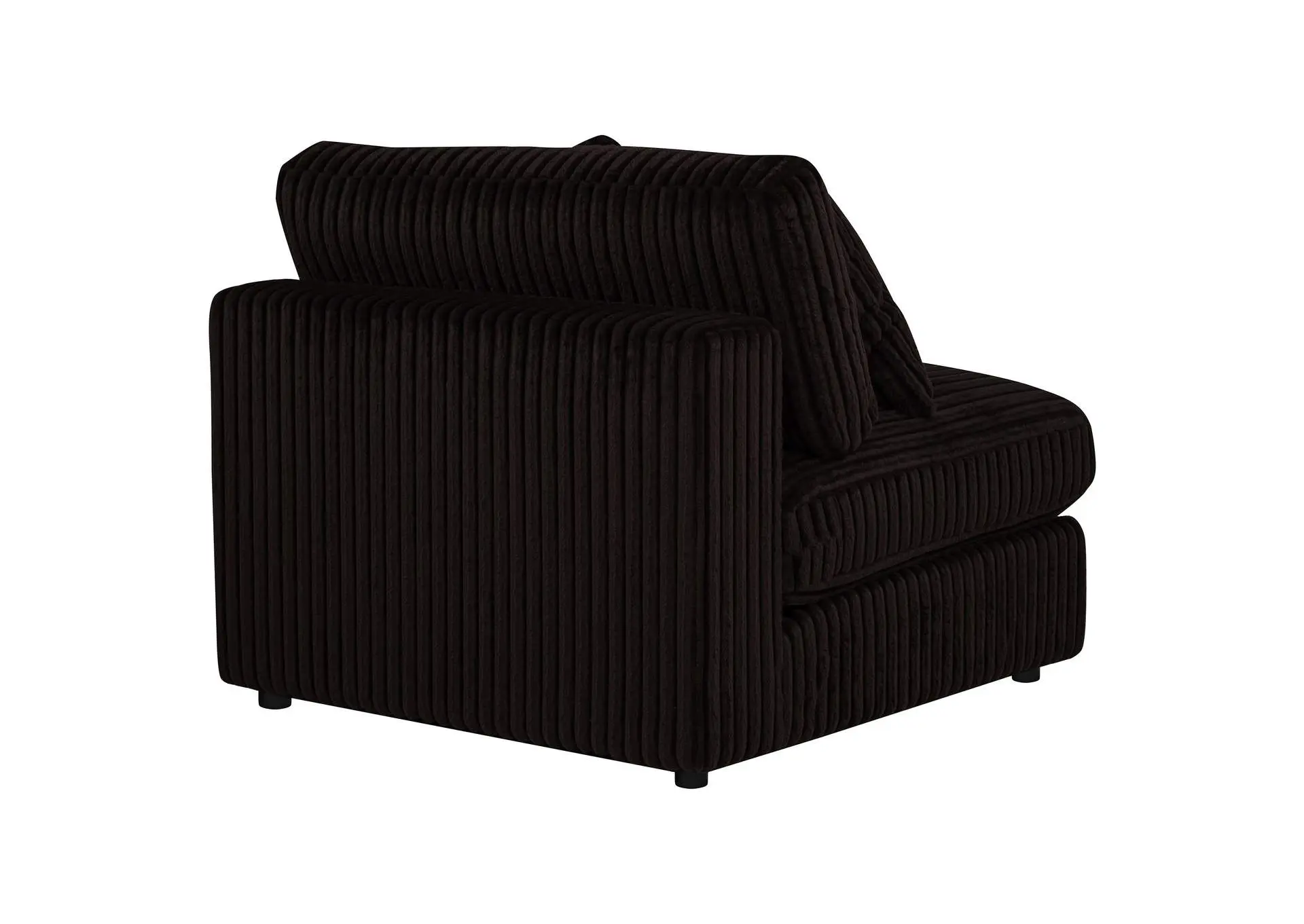 Blaine Upholstered Armless Chair Chocolate — view 7