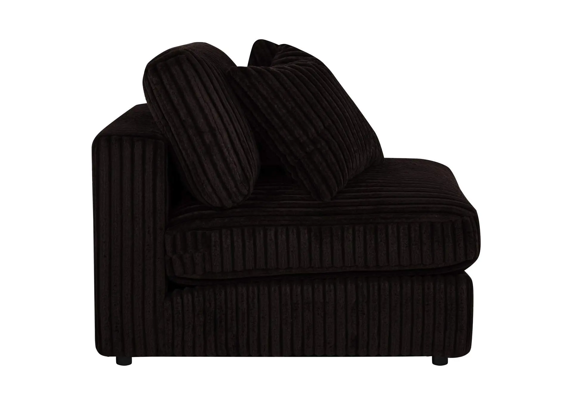 Blaine Upholstered Armless Chair Chocolate — view 8