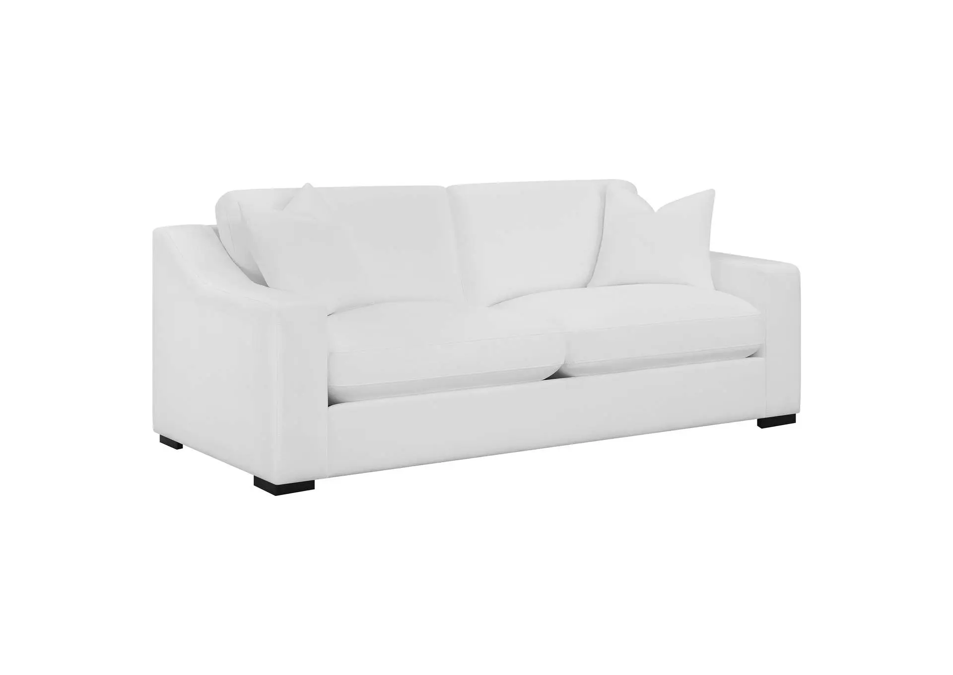 Ashlyn Upholstered Sloped Arm Sofa White