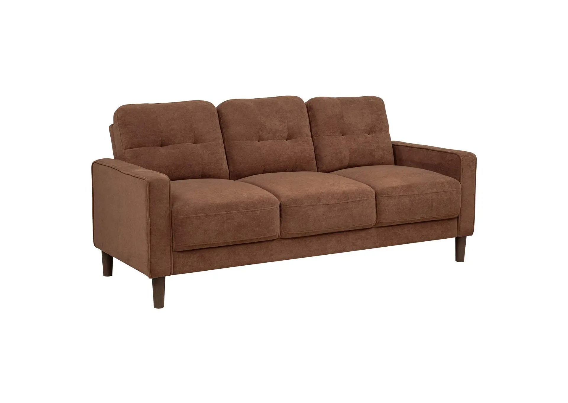 Bowen II Fabric Upholstered Track Arm Sofa Rust