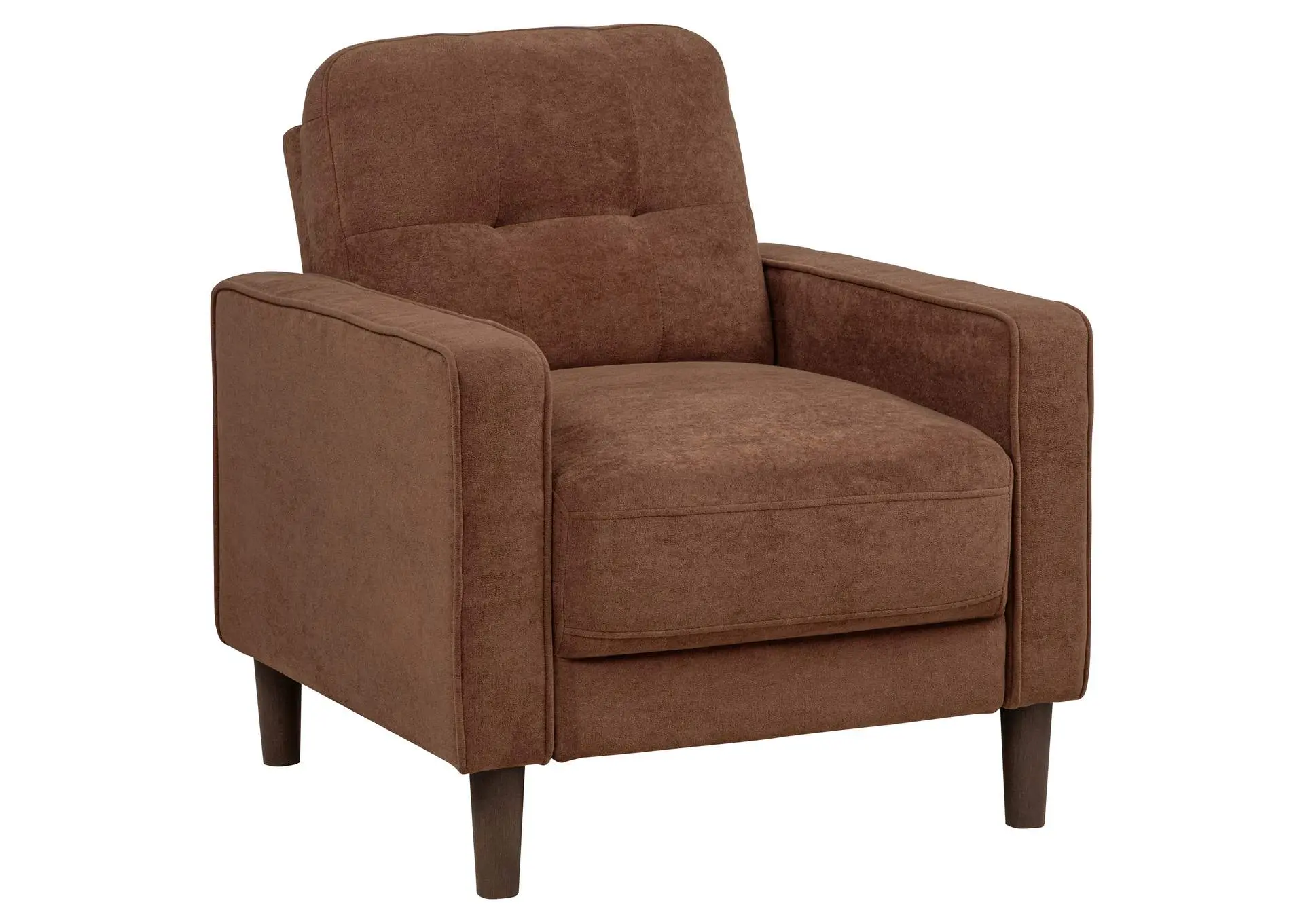 Bowen II Fabric Upholstered Track Arm Accent Chair Rust