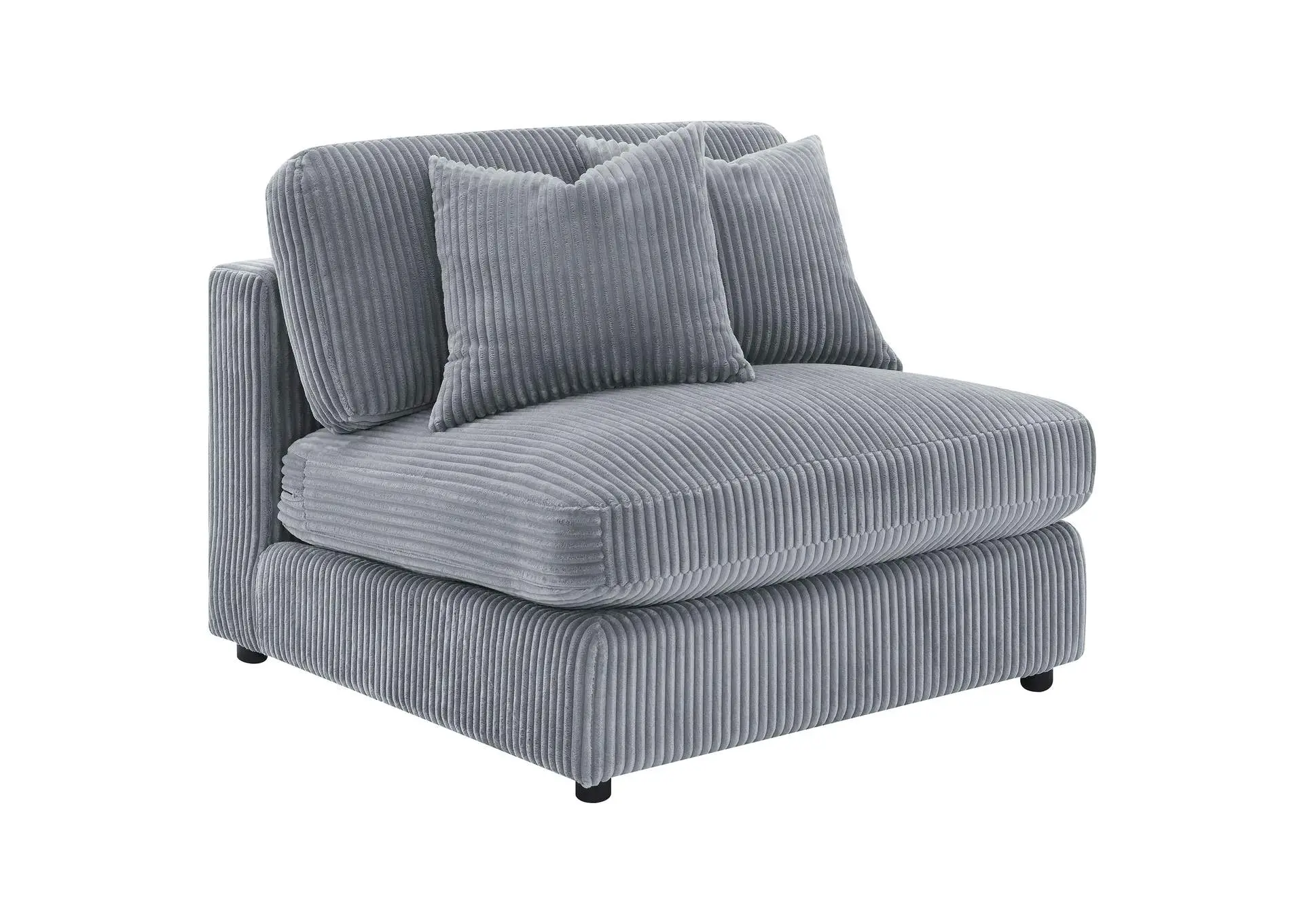 Blaine Upholstered Armless Chair Fog