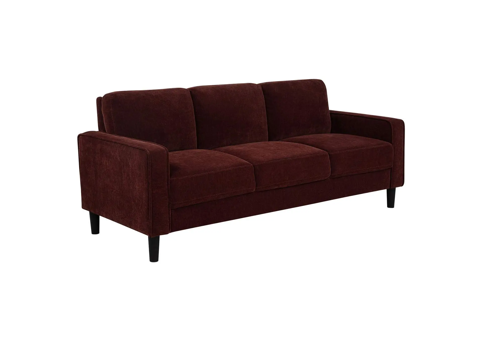 Ruth 77-inch Fabric Upholstered Track Arm Sofa Rust Red