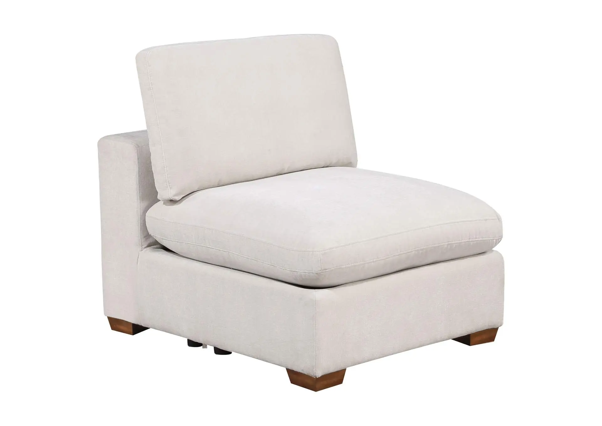 Lakeview Upholstered Armless Chair Ivory