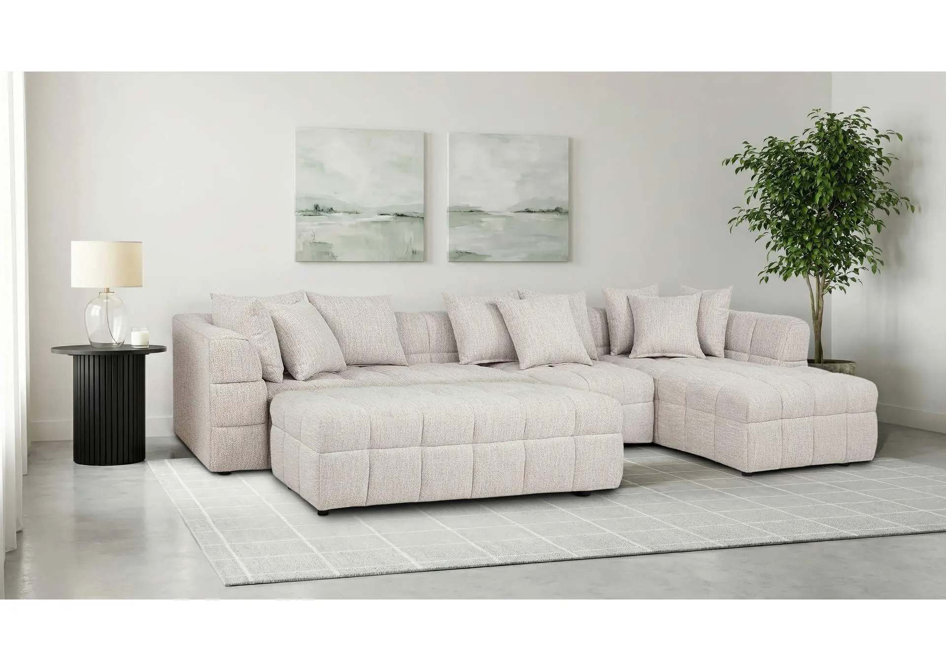 Amara 4-Piece Upholstered Sectional Sofa