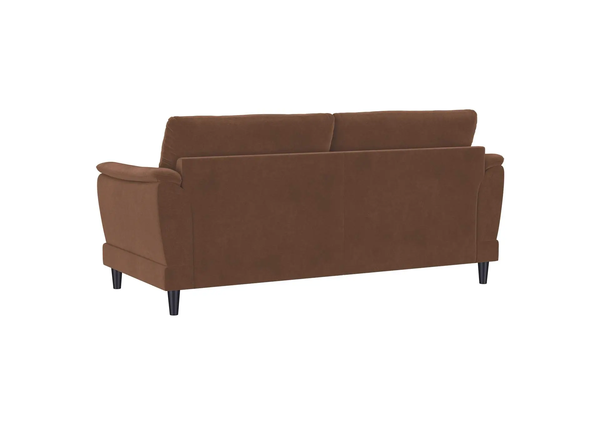 Selma Velvet Upholstered Crescent Arm Sofa Rust — view 6