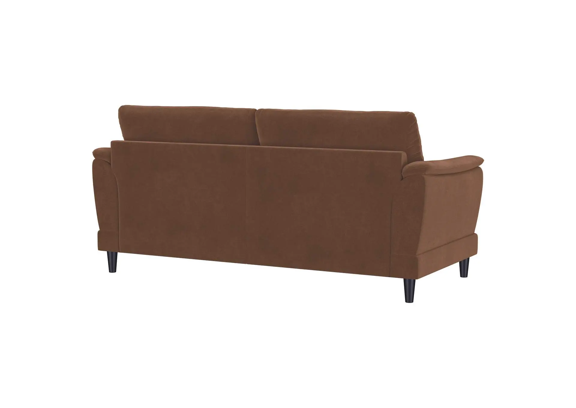 Selma Velvet Upholstered Crescent Arm Sofa Rust — view 8