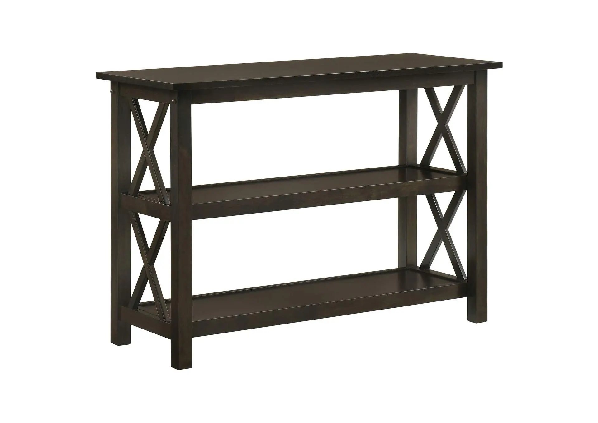 Rachelle 2-shelf Wood Entryway Console Table Deep Merlot