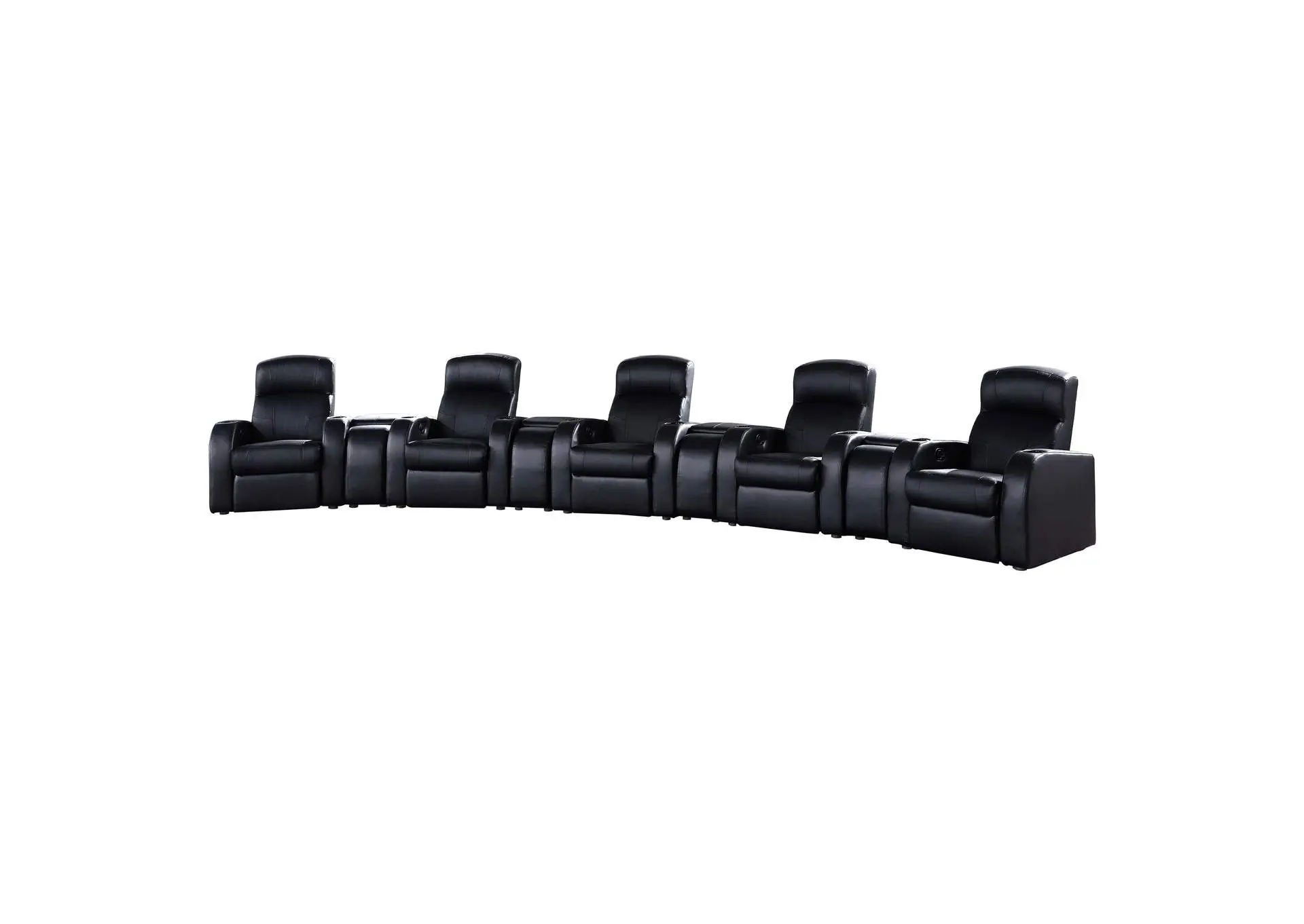Cyrus 9-piece Upholstered Home Theater Seating