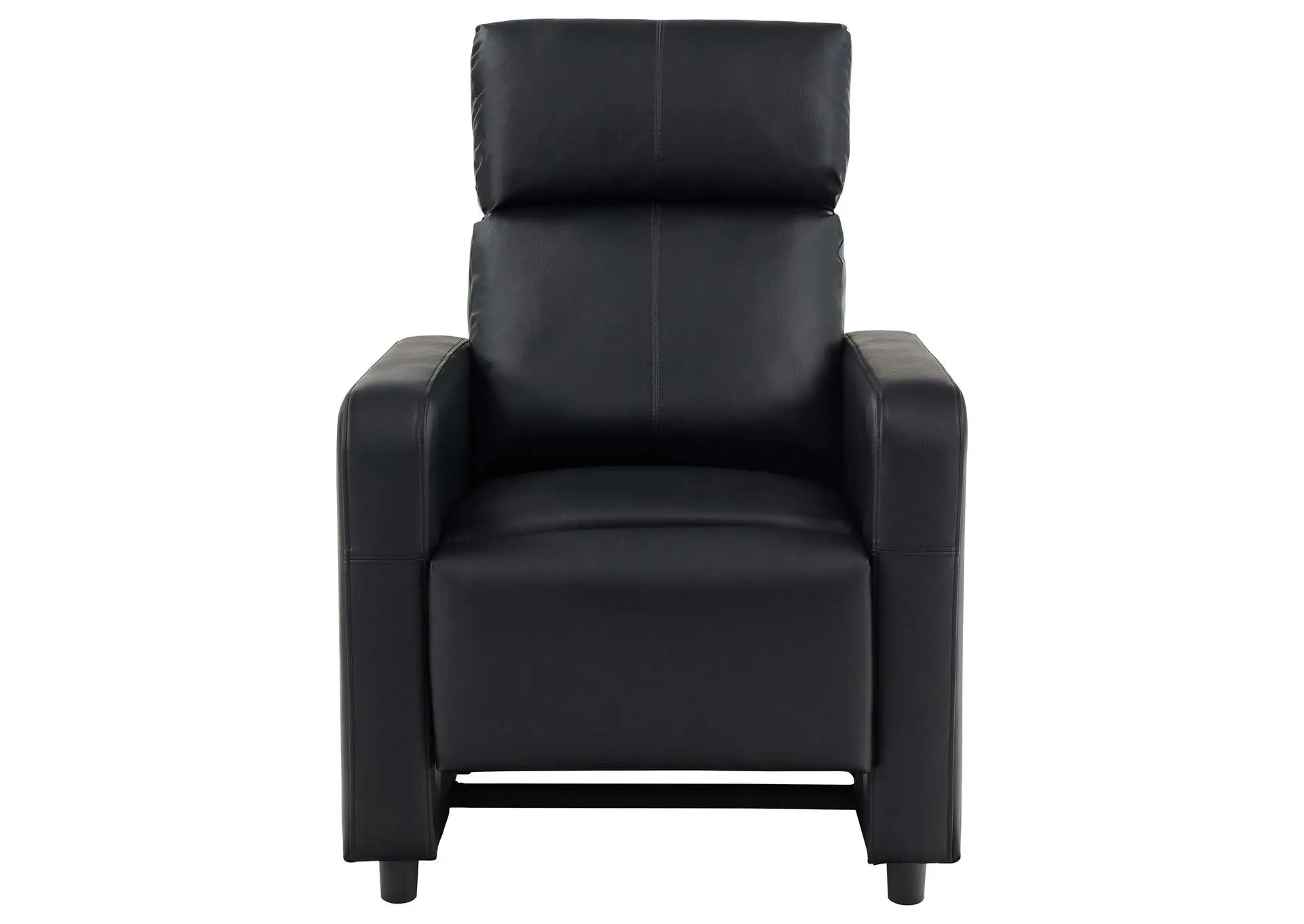 Toohey Upholstered Tufted Recliner Living Room Set Black — view 10
