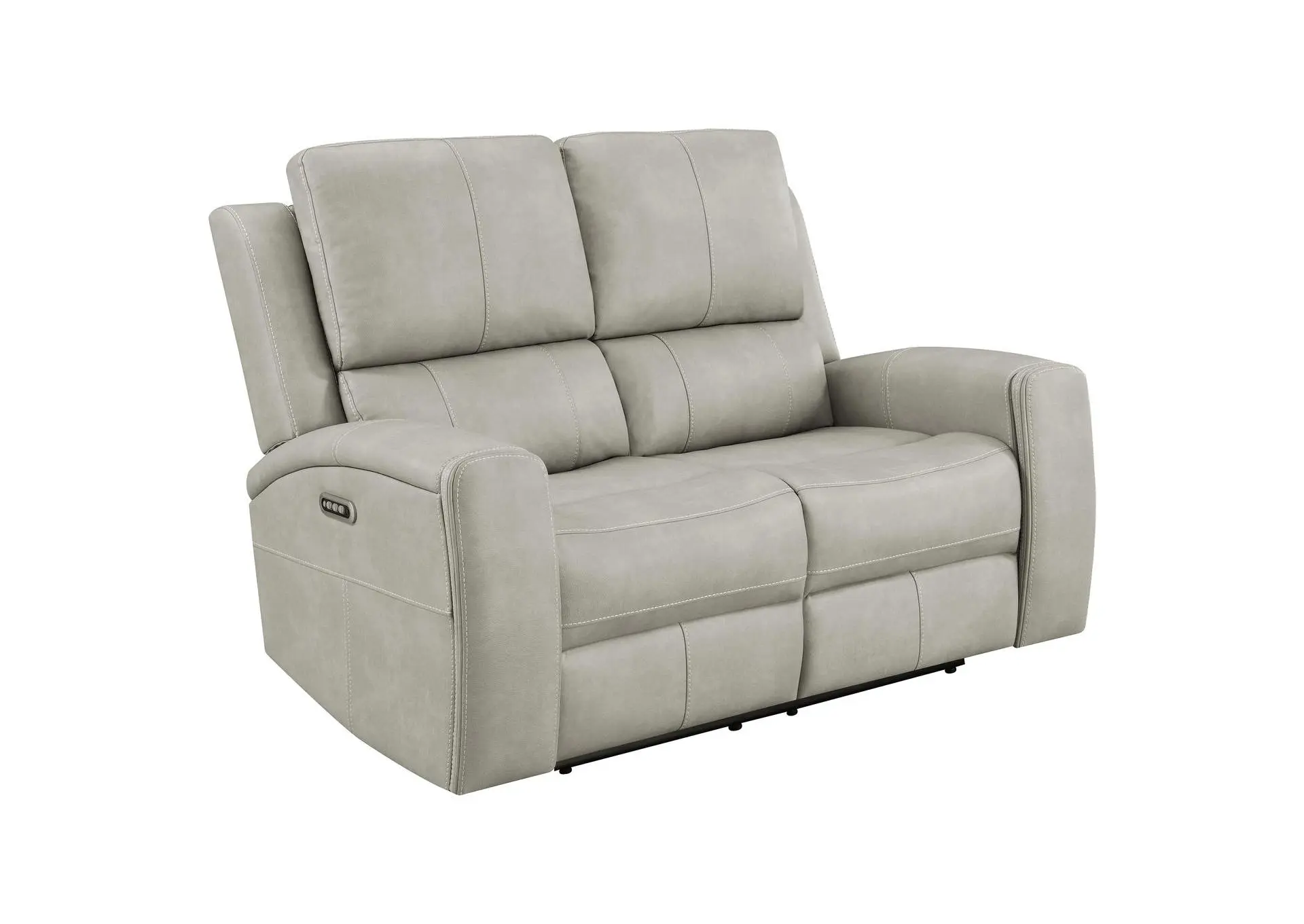 Brickston Triple Power Reclining Loveseat Grey