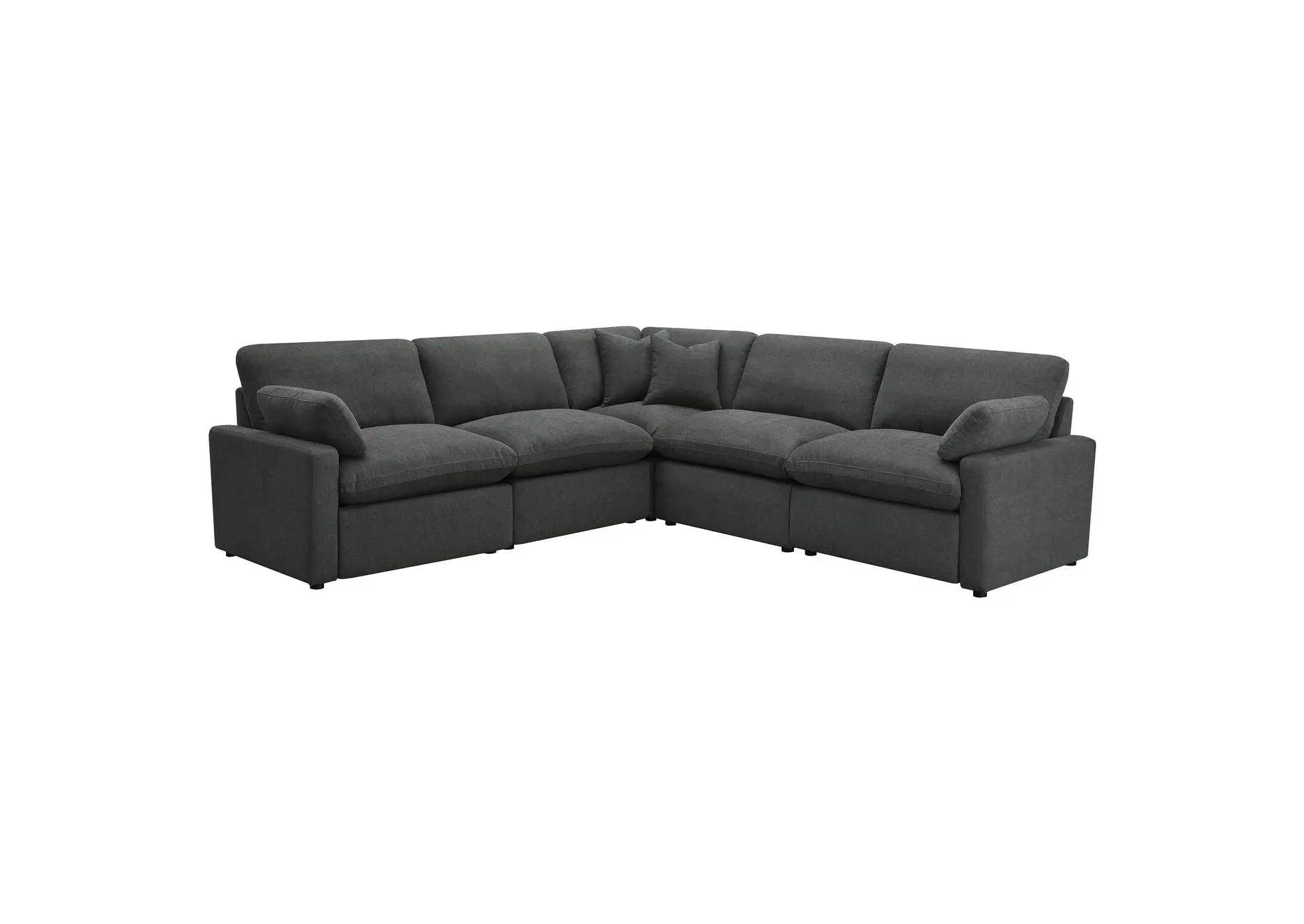 Collins 5-piece Modular Power Reclining Sectional Dark Grey
