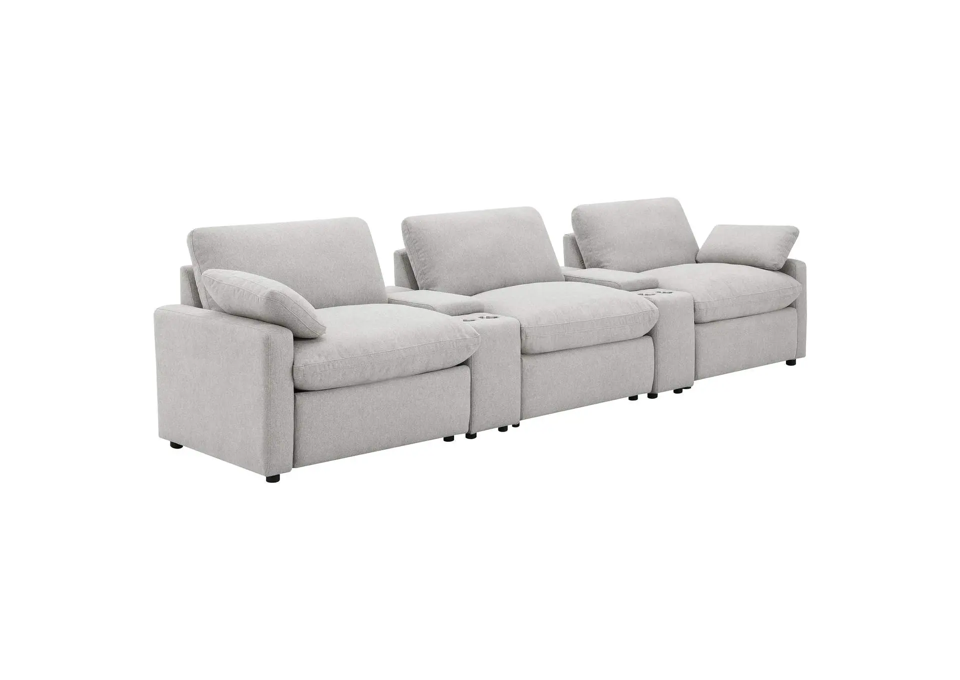 Collins 5-Piece Power Reclining Home Theater Seating Grey
