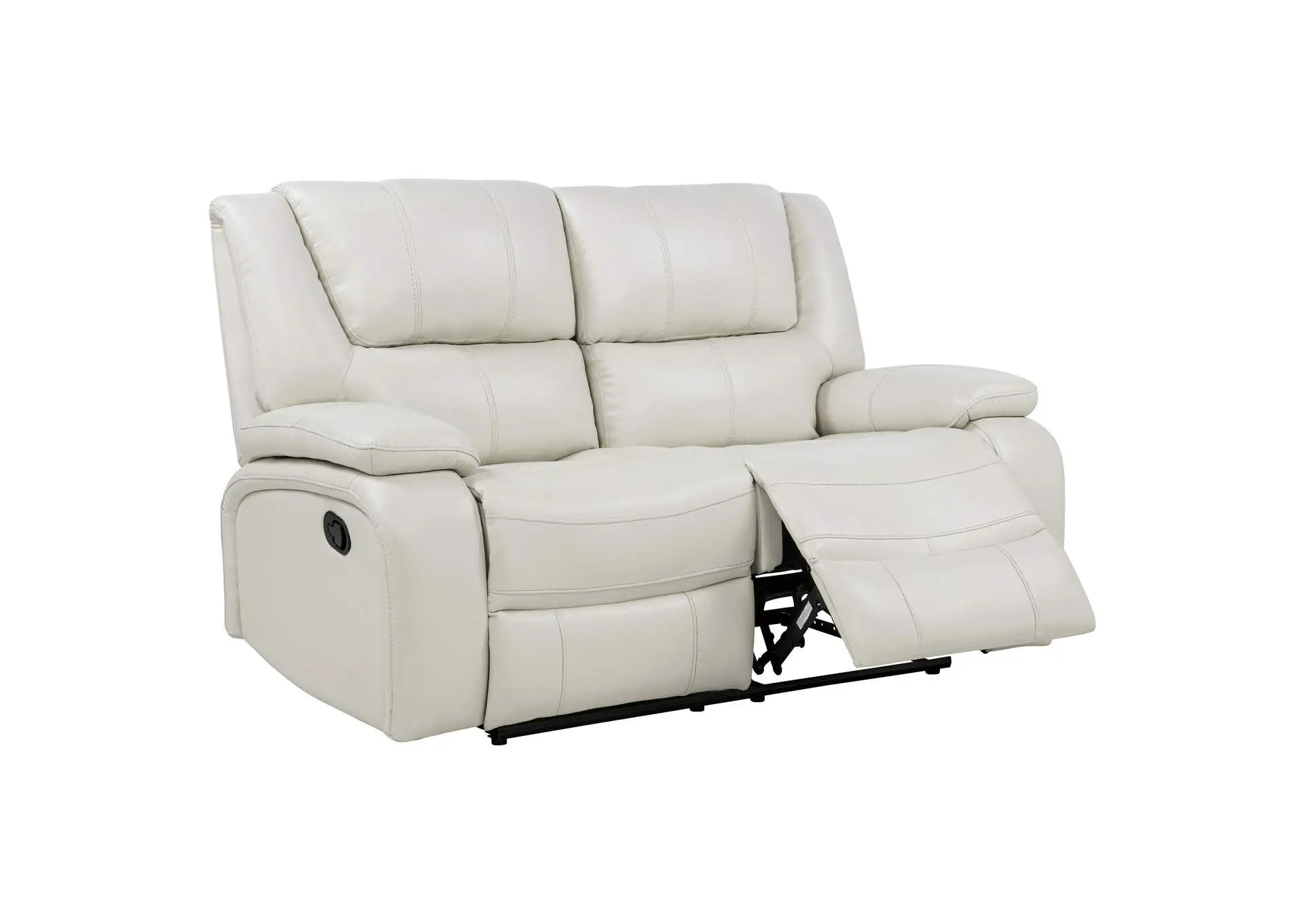 Camila Upholstered Motion Reclining Loveseat White