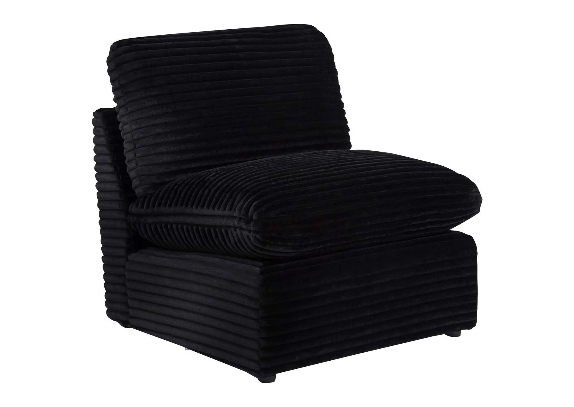 Collins Modular Armless Chair Black
