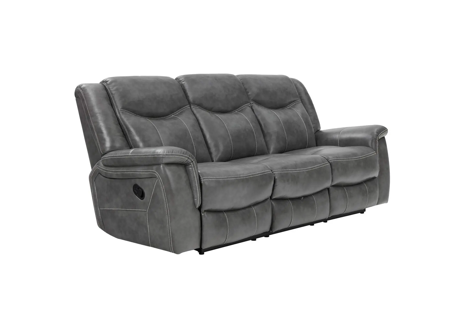 Conrad 2-piece Upholstered Padded Arm Motion Sofa Set Grey — view 16
