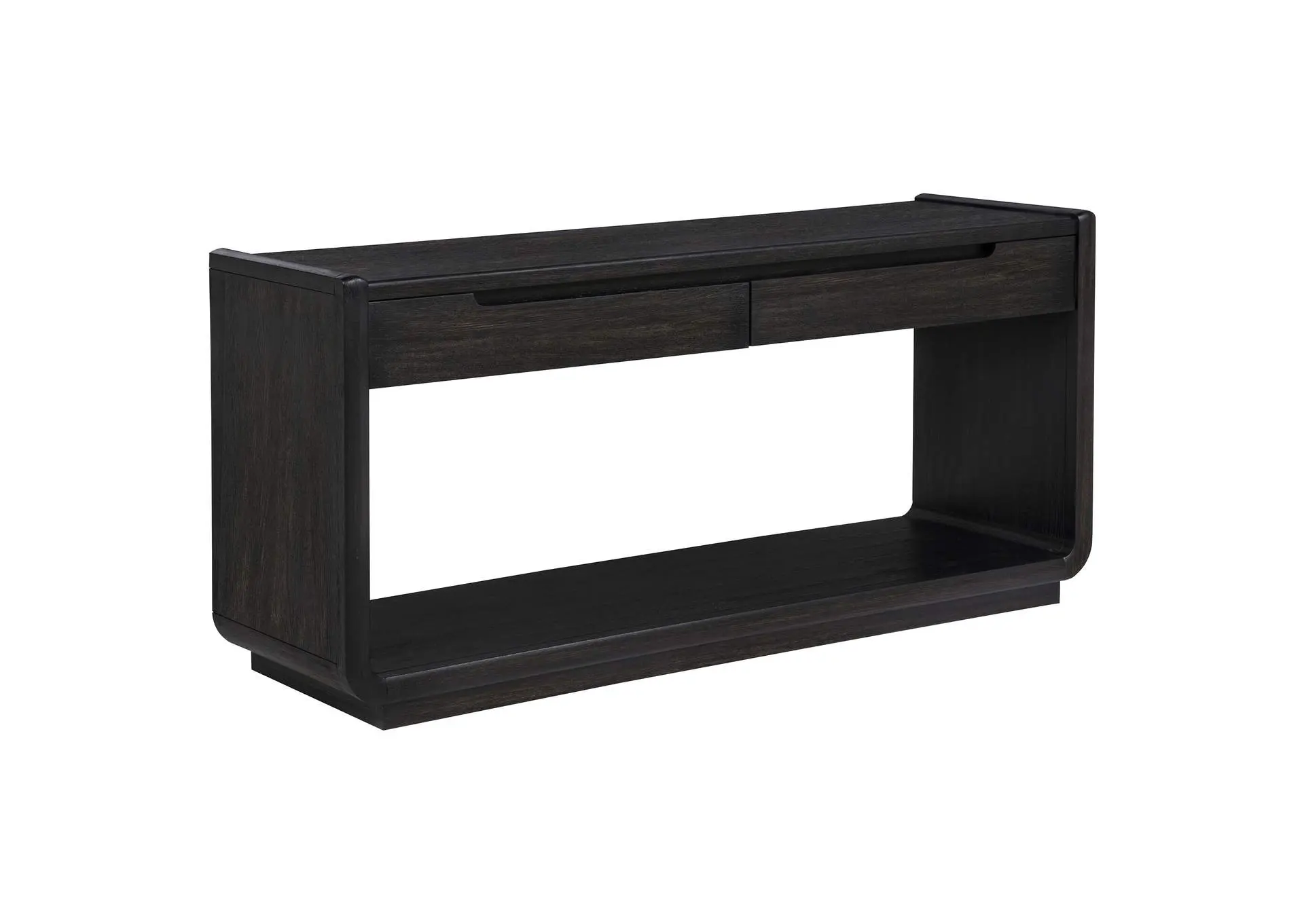 Leandro 2-drawer Entryway Sofa Console Table Burnished Black