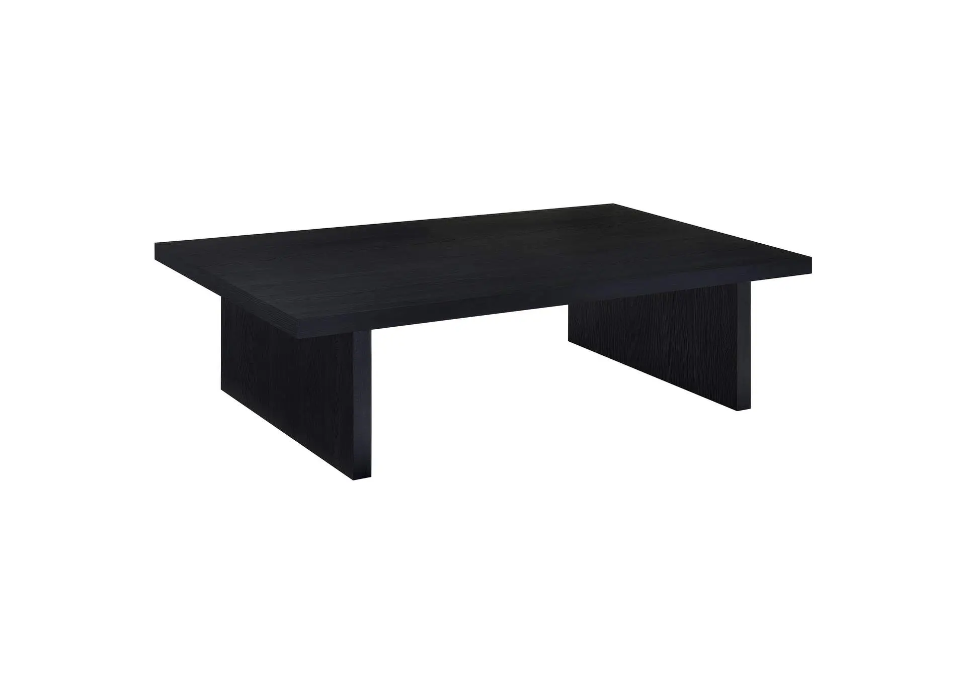Max Rectangular Engineered Laminate Coffee Table Black