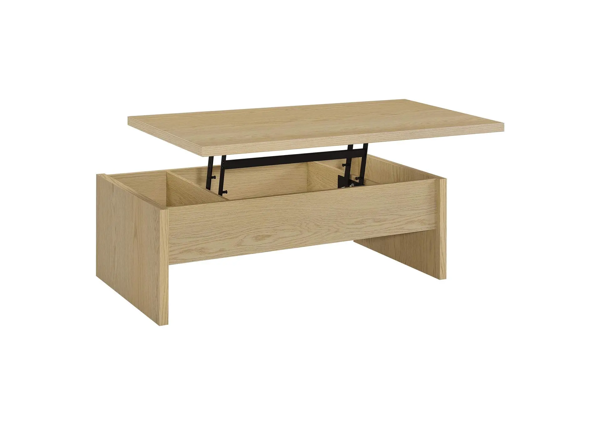 Canoga Engineered Wood Lift Top Coffee Table Light Oak