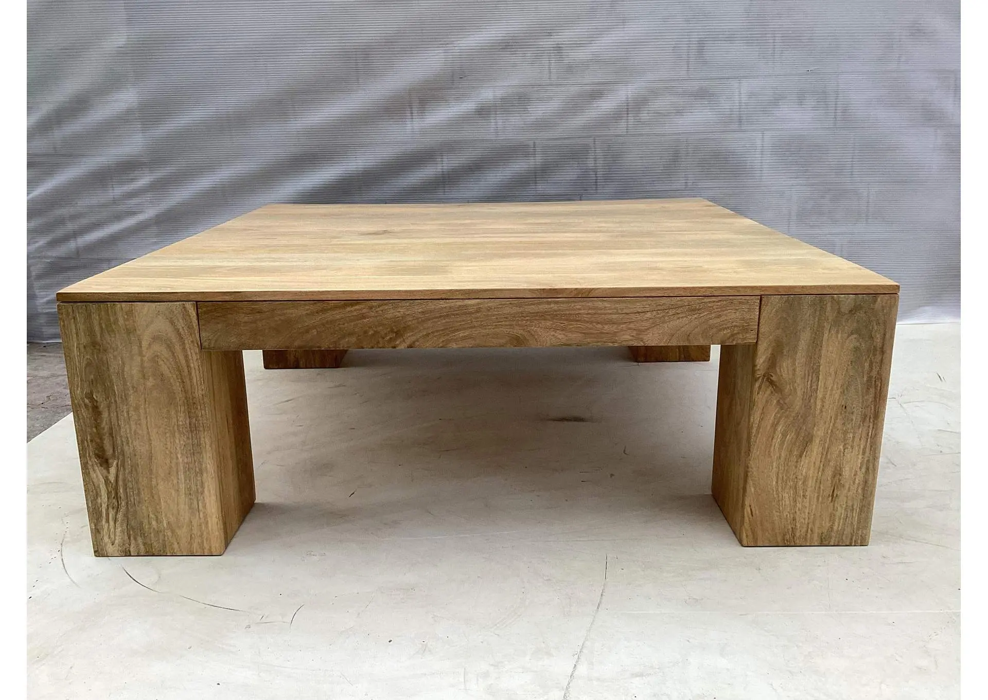 Butte Square Mango Wood Coffee Table Natural