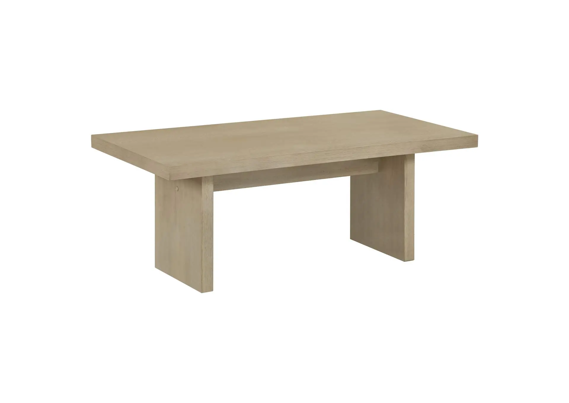 Decker 47-Inch Rectangular Cocktail Coffee Table Natural Oak