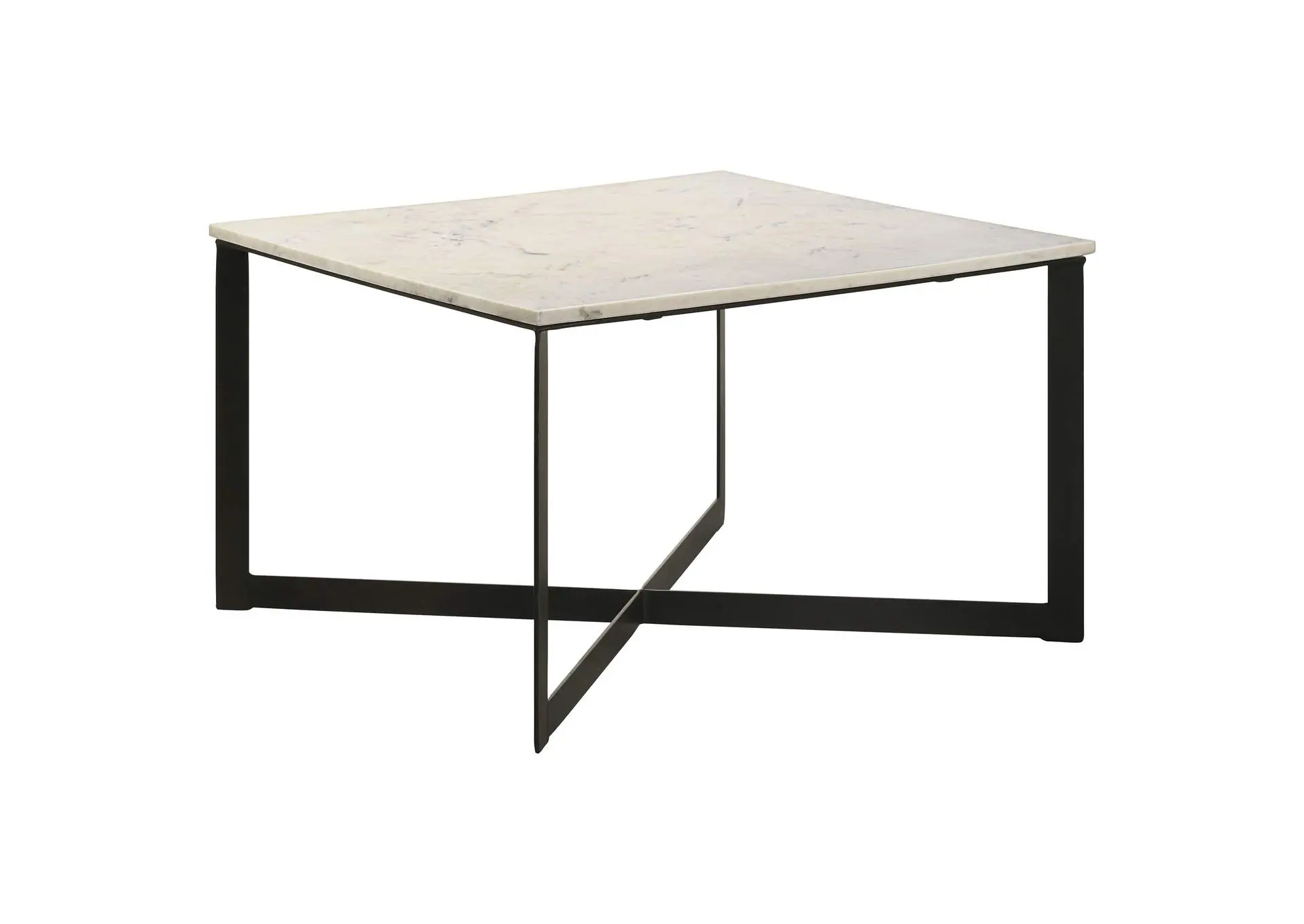 Tobin Square Marble Top Coffee Table White and Black