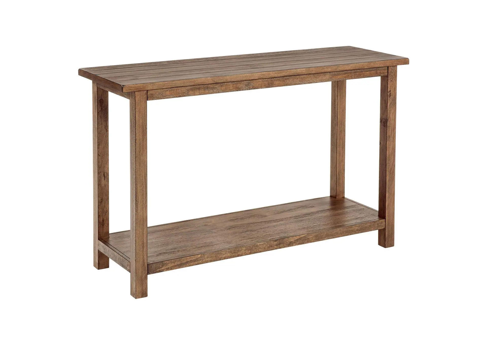 Payne Wood Entryway Sofa Console Table Distressed Brown