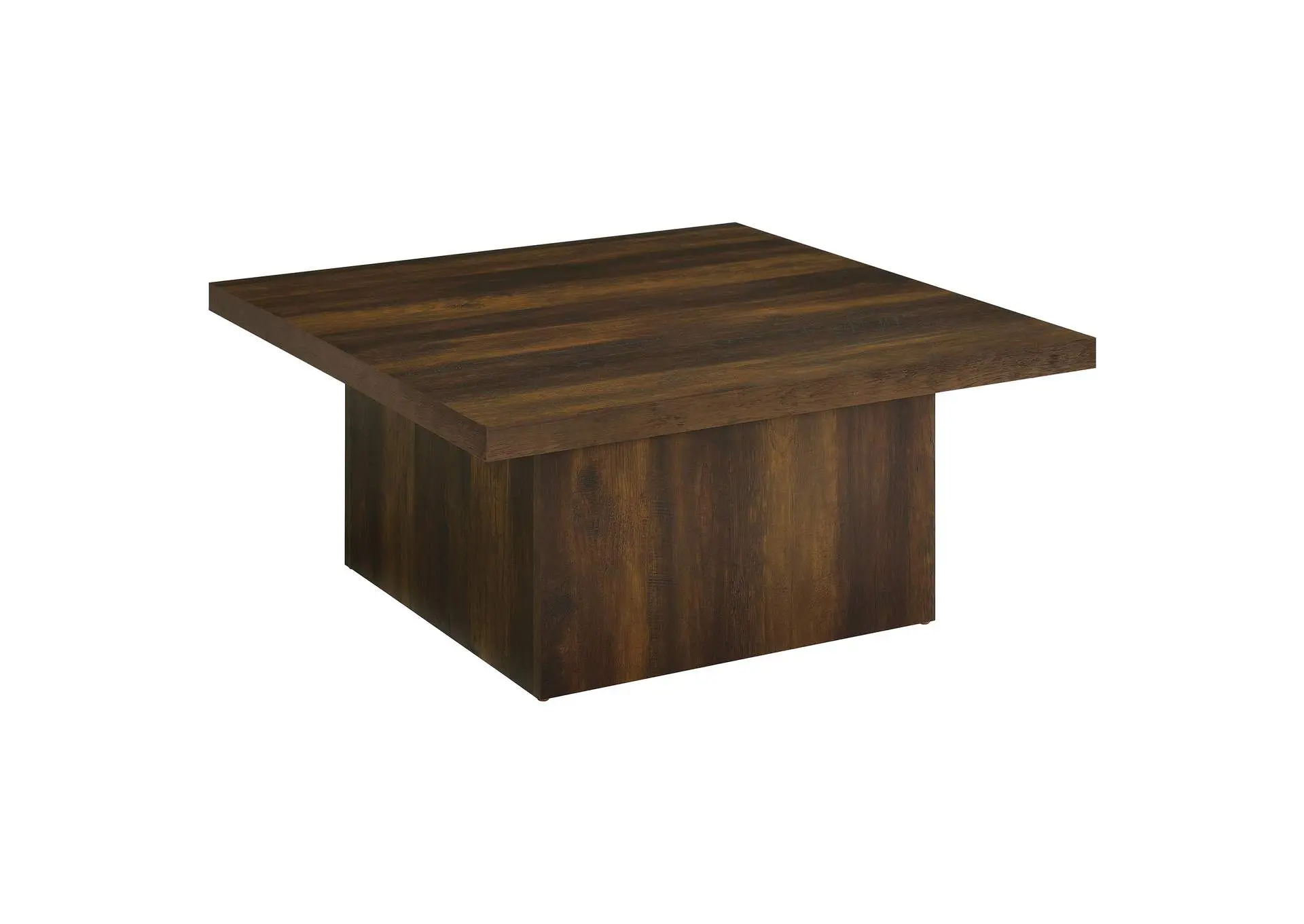 Devar Square Engineered Wood Cocktail Coffee Table Dark Pine