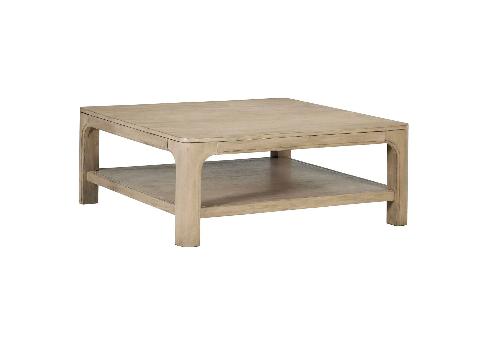 Solano Square Wood Cocktail Coffee Table Weathered Mango