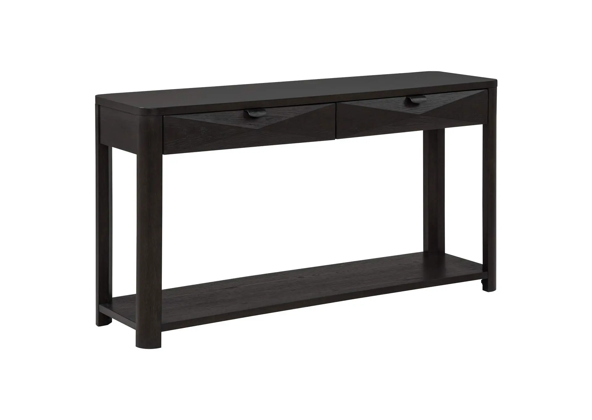 Marcelo Sofa Console Table with 2 Drawers and Shelf Coffee