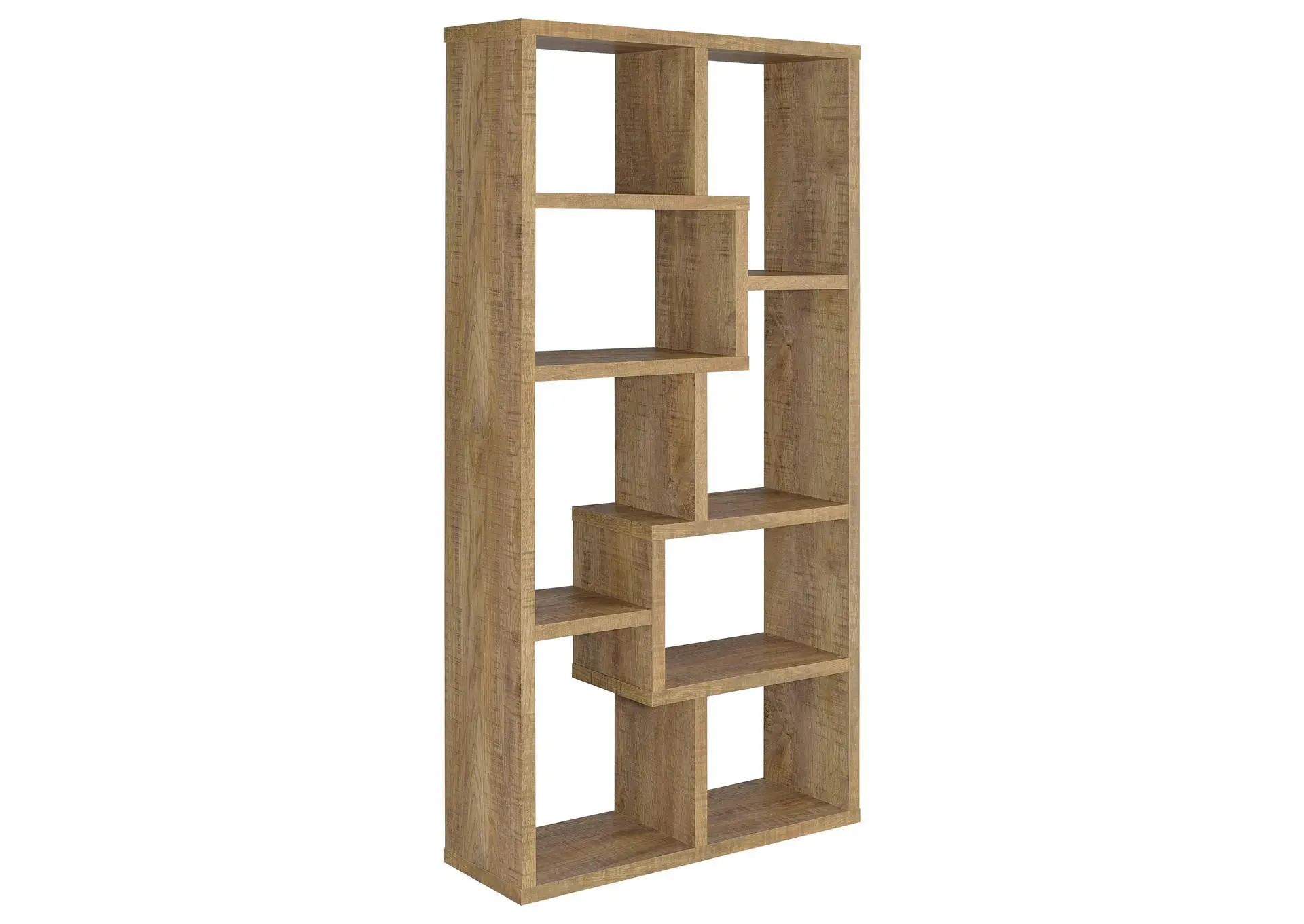 Theo 71-inch 6-shelf Bookshelf Mango