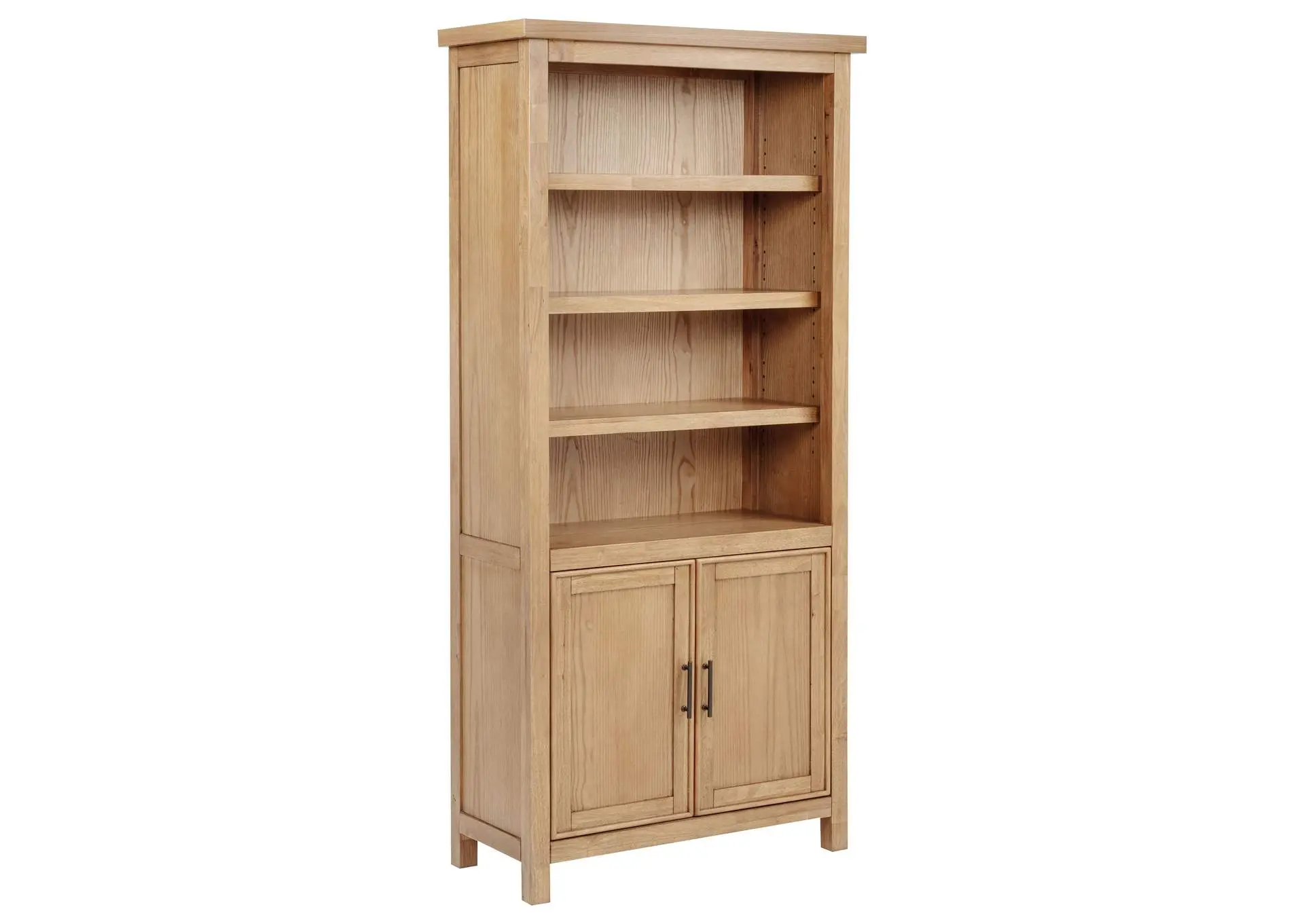 Vermes 72-inch 2-door Home Office Cabinet Bookcase Light Ash