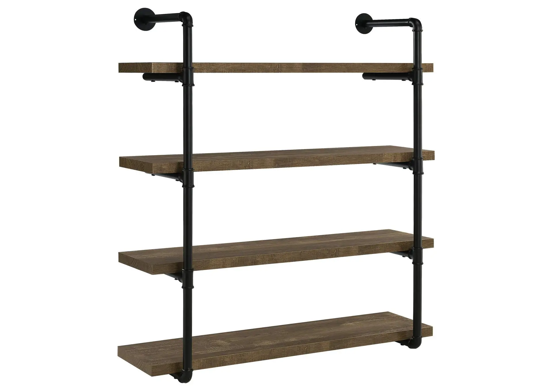 Elmcrest 39-inch 4-shelf Wall Bookshelf Rustic Oak
