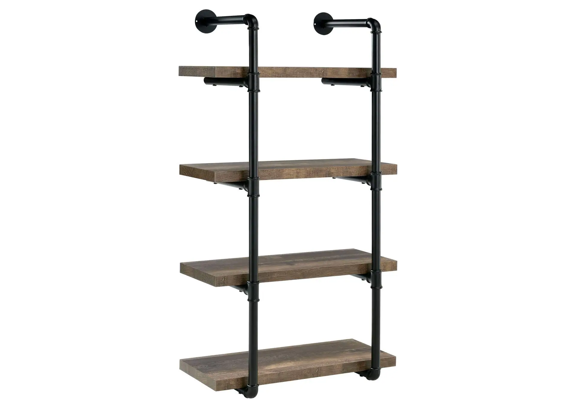 Elmcrest 24-inch 4-shelf Wall Bookshelf Rustic Oak