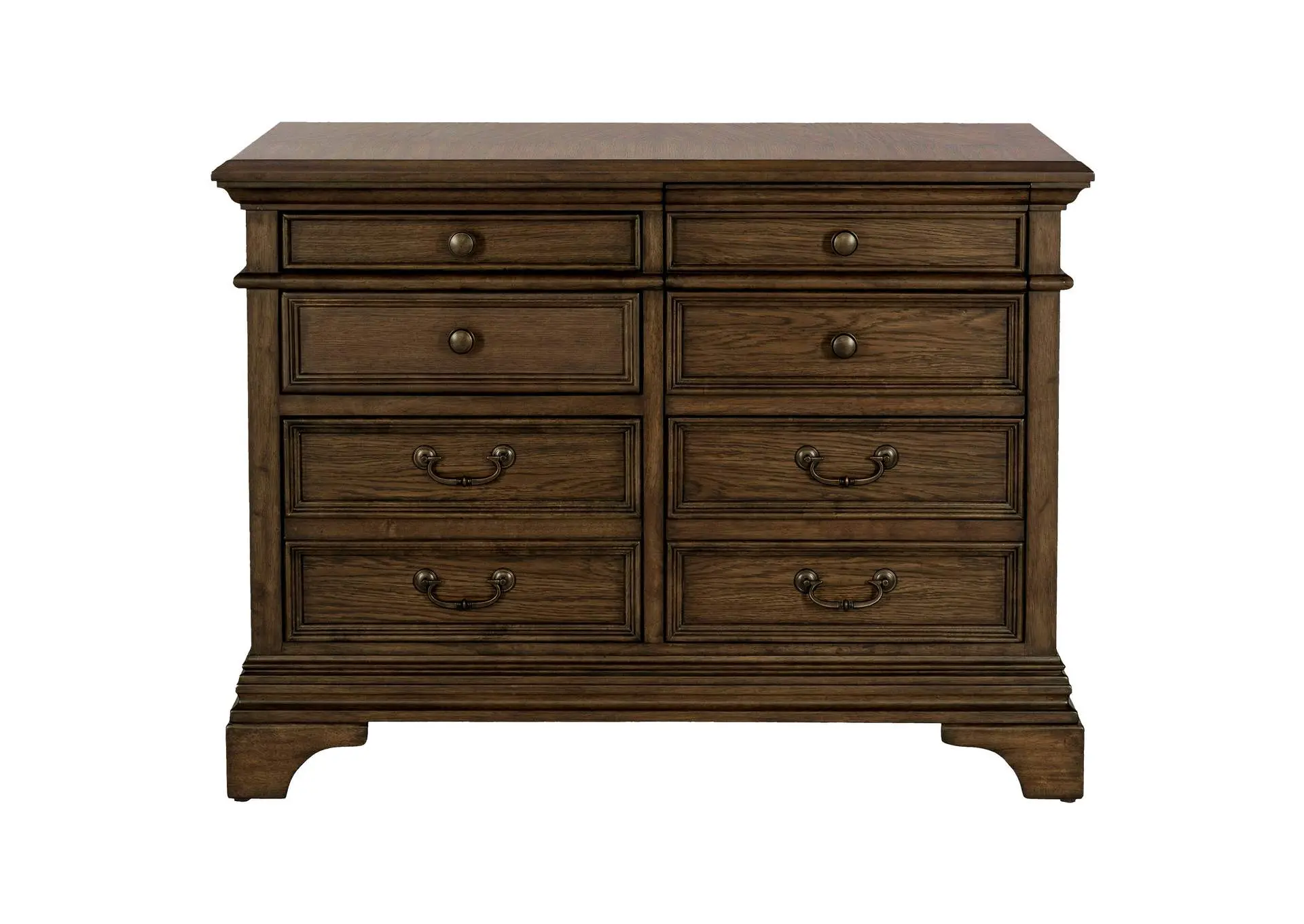 Hartshill 5-drawer Home Office File Cabinet Burnished Oak — view 4
