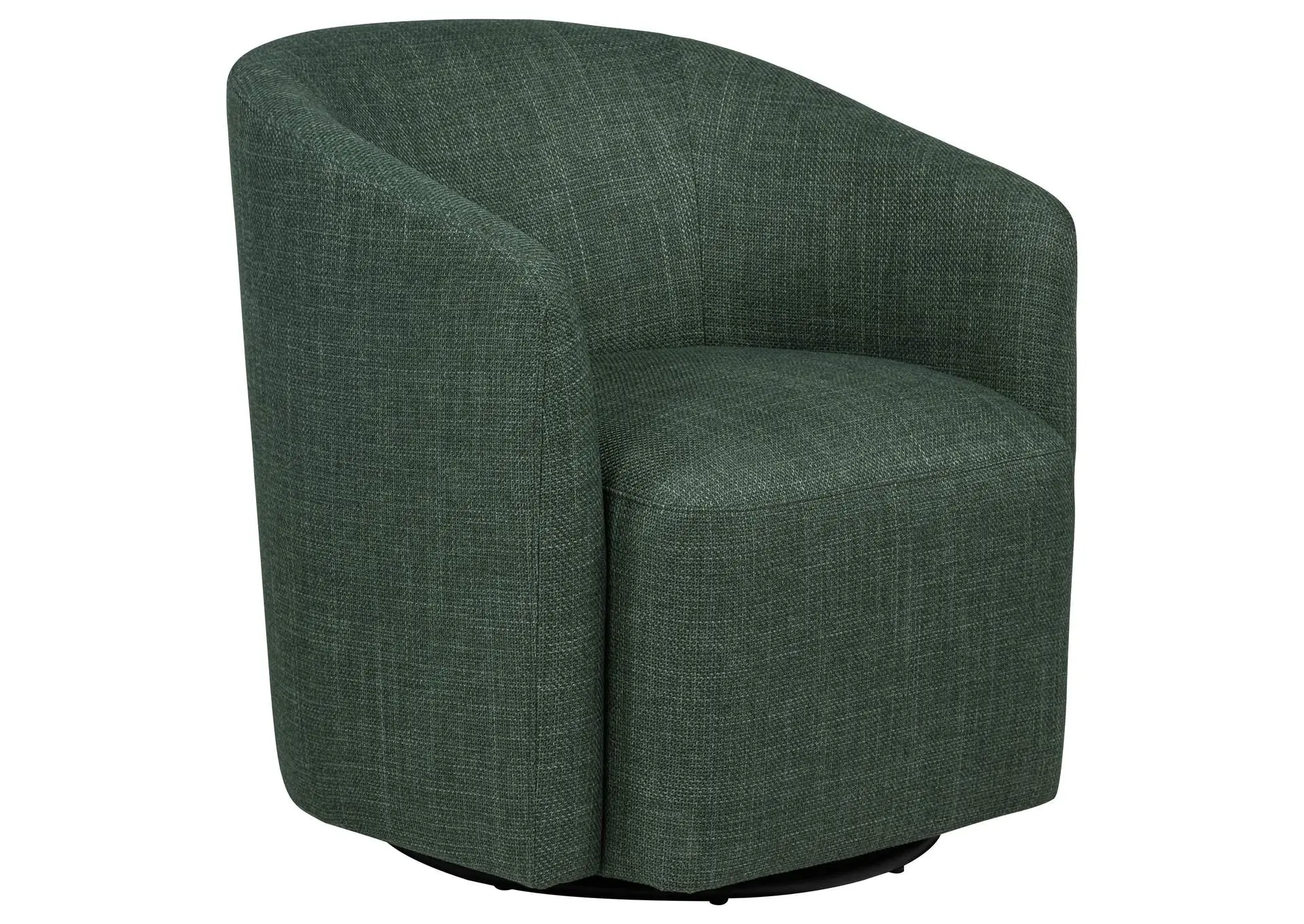 Mossbrook Fabric Upholstered Swivel Accent Chair Green